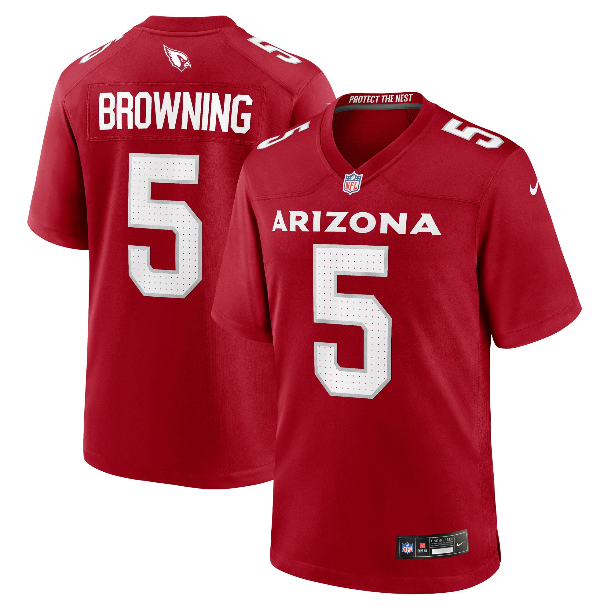 Baron Browning Arizona Cardinals Team Game Jersey - Cardinal