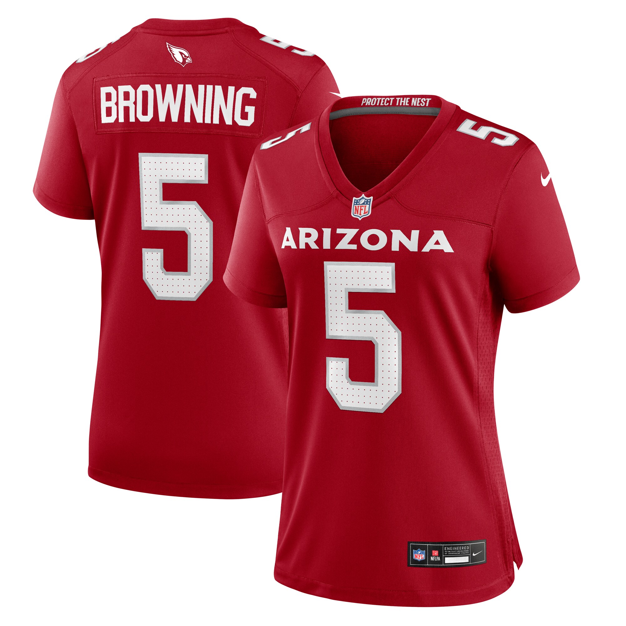 Baron Browning Arizona Cardinals Women's Team Game Jersey - Cardinal