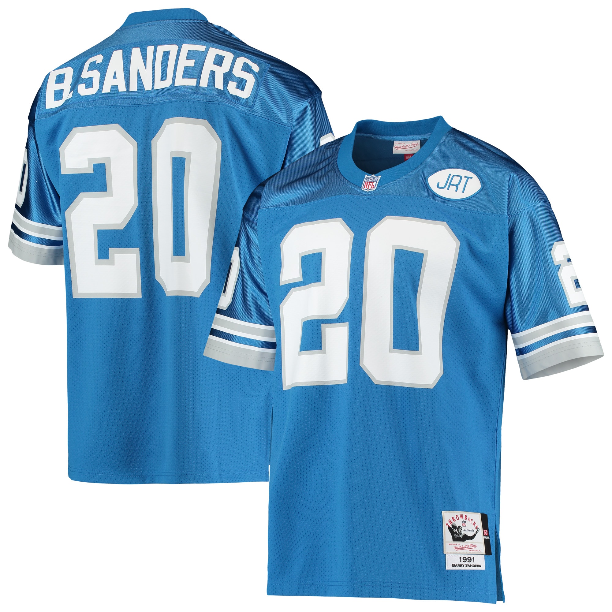 Barry Sanders Detroit Lions 1991 Throwback Retired Player Jersey - Blue