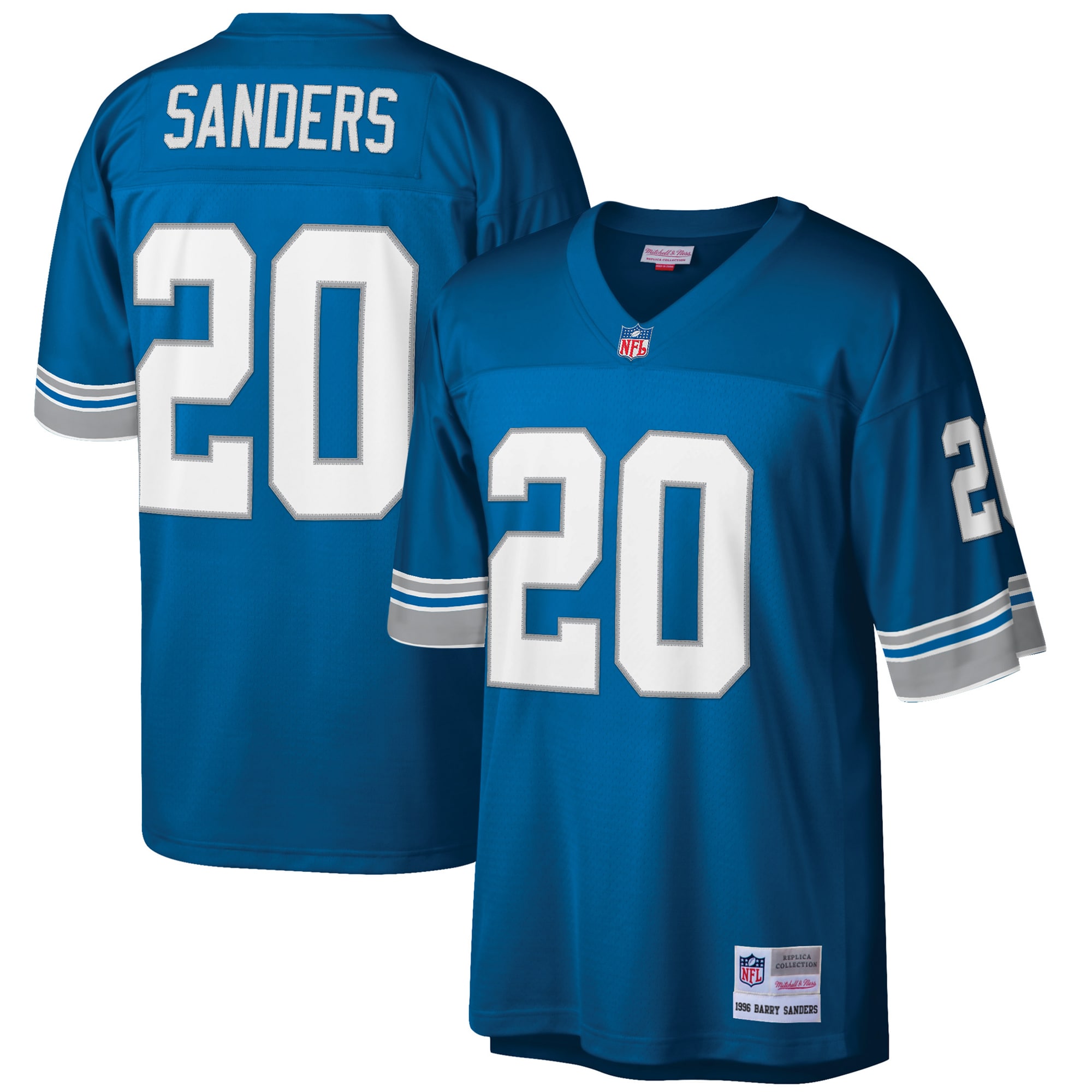 Barry Sanders Detroit Lions Big & Tall 1996 Retired Player Jersey