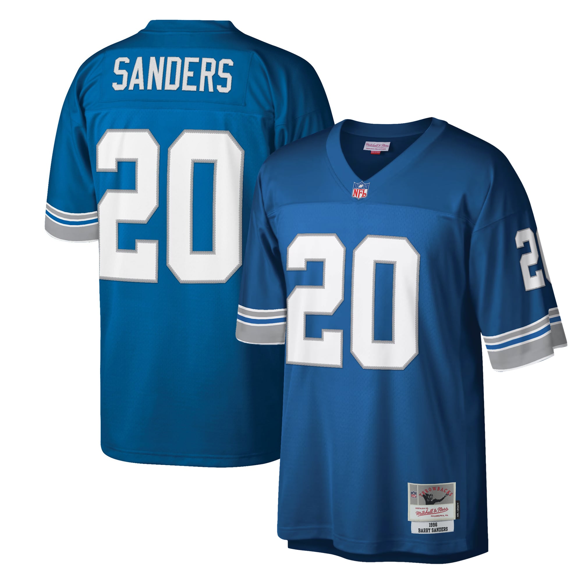 Barry Sanders Detroit Lions Legacy Jersey - Blue