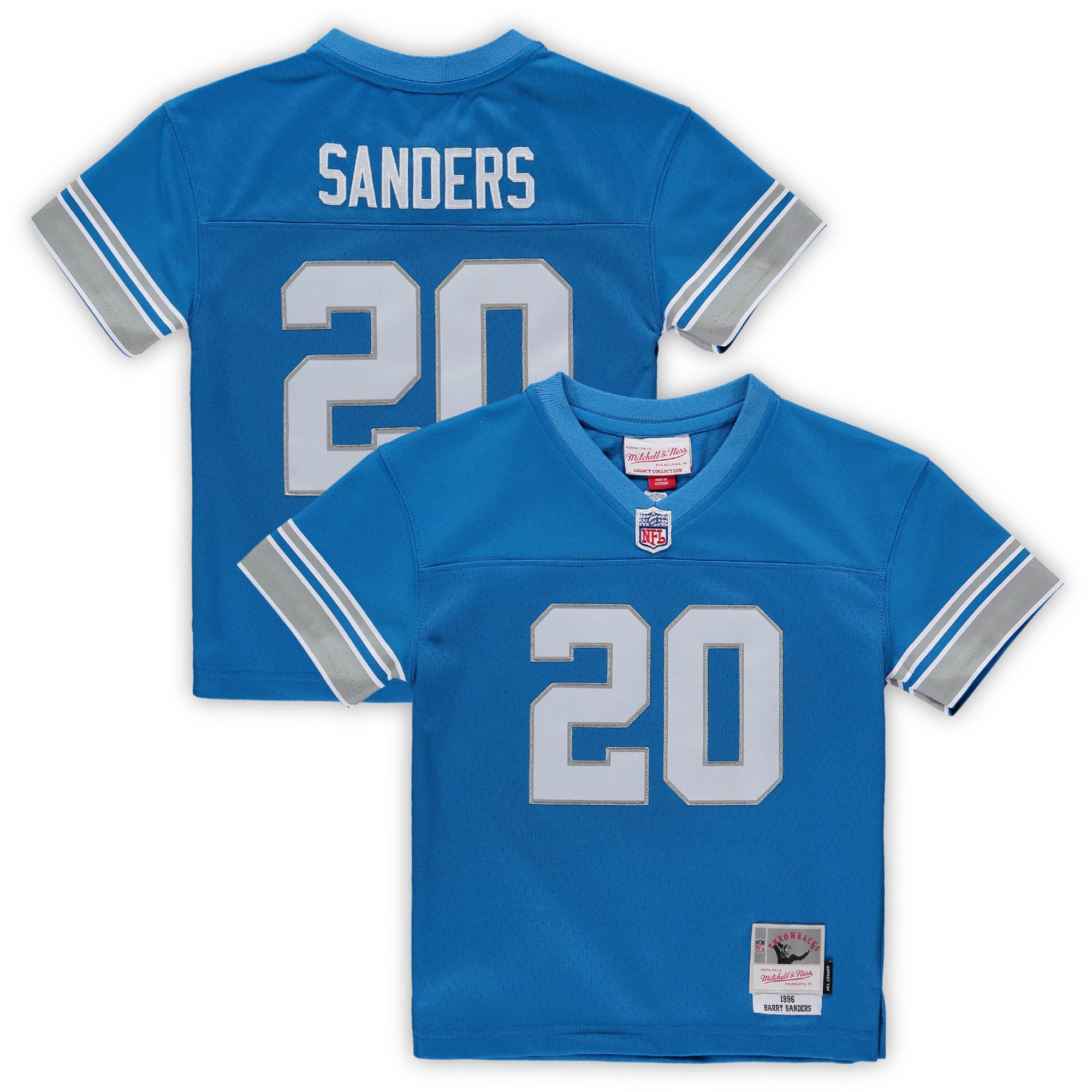 Barry Sanders Detroit Lions Male Preschool 1996 Retired Legacy Jersey - Blue