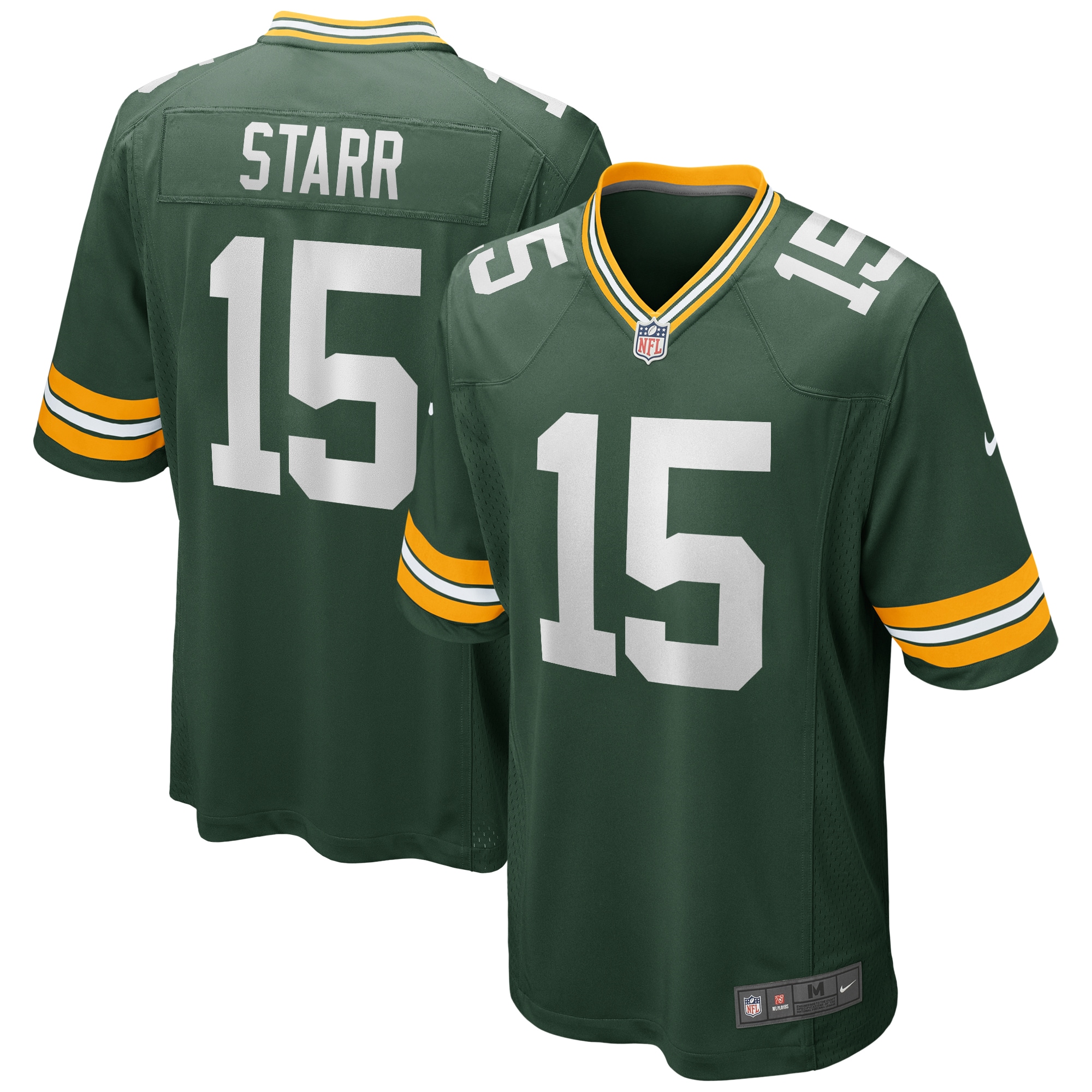 Bart Starr Green Bay Packers Game Retired Player Jersey - Green
