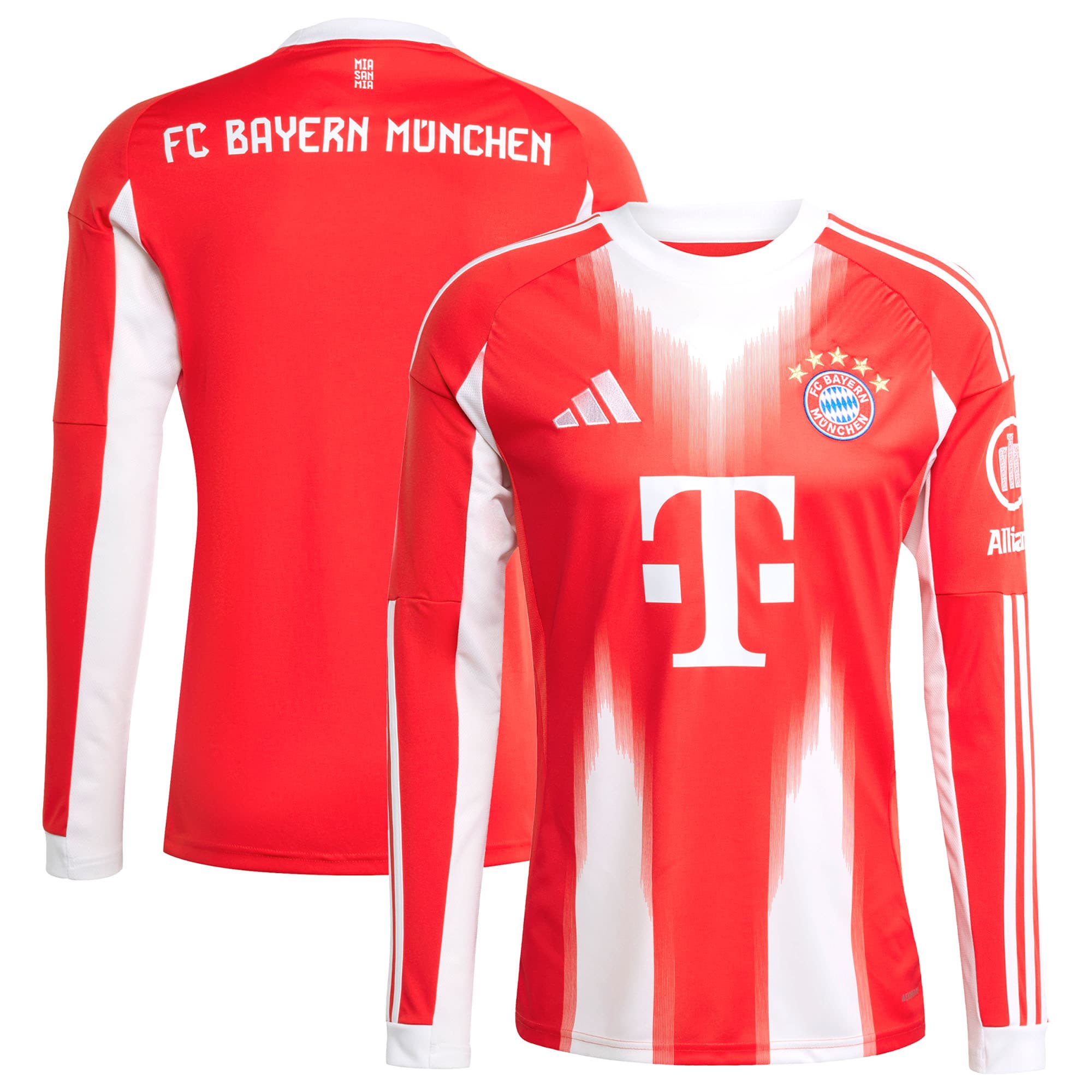 Bayern Munich 2025/26 Home Long Sleeve Jersey - Red