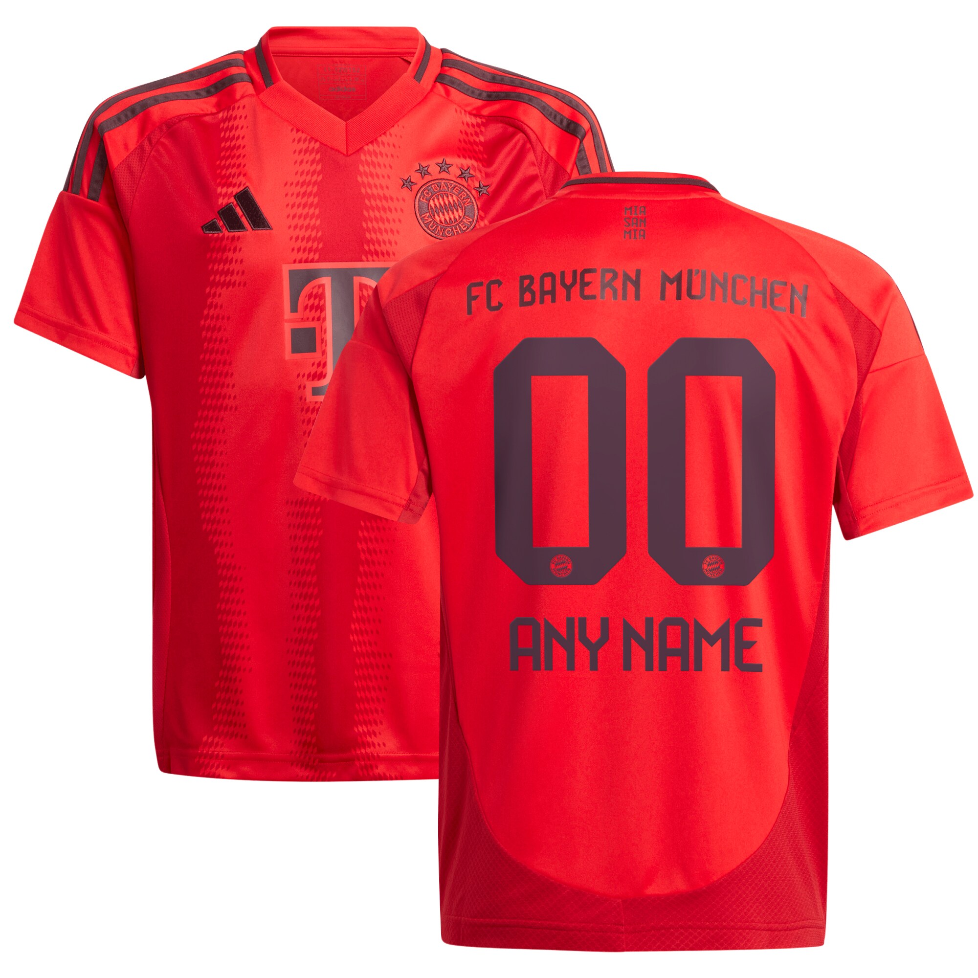 Bayern Munich Red Home Jersey - Adidas - Customizable
