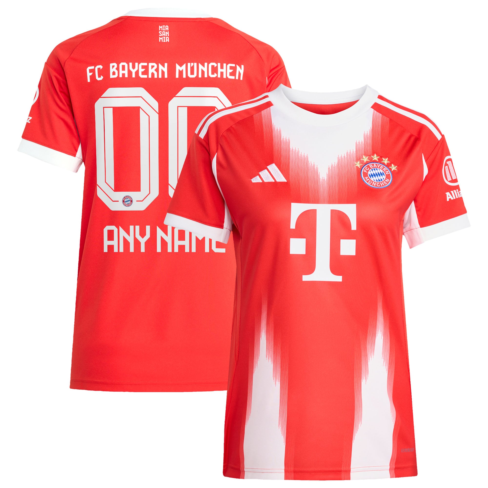 Bayern Munich Women's 2025/26 Home Custom Jersey - Red
