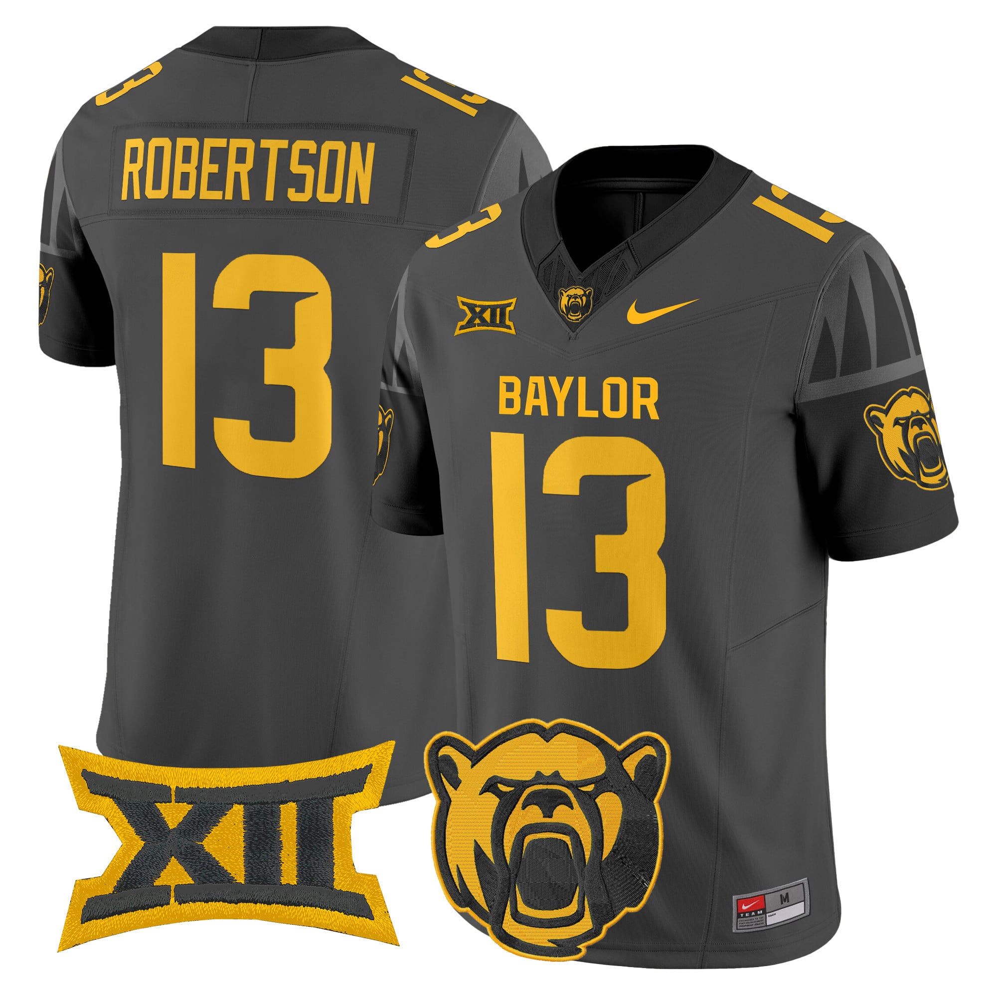 Alternative view of Baylor Bears #10 Green Jersey - Nike - Griffin III Throwback