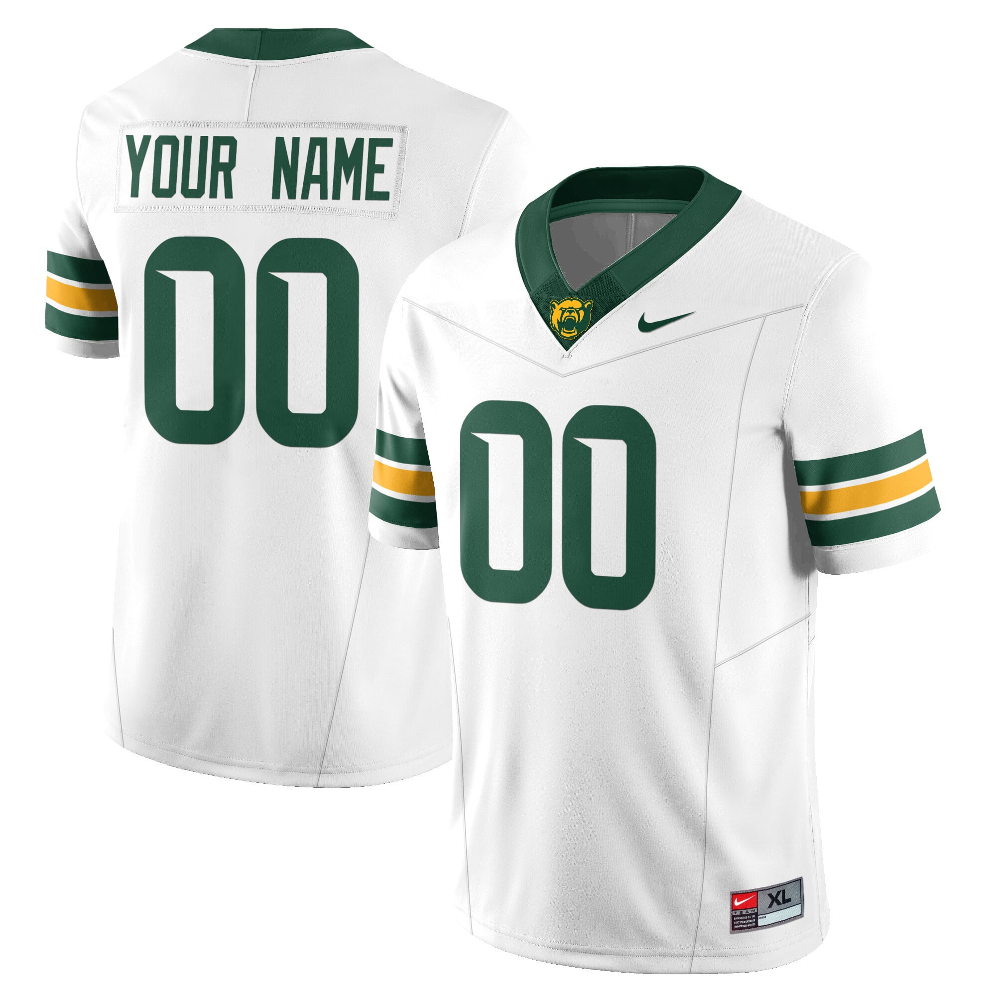 Alternative view of Baylor Bears Gold Jersey - Nike Baylor Bears Gold Football Jersey