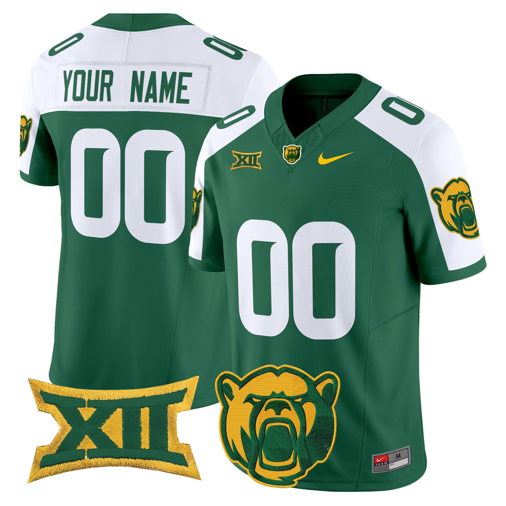 Baylor Bears Green Jersey - Nike Baylor Bears Green Football Jersey