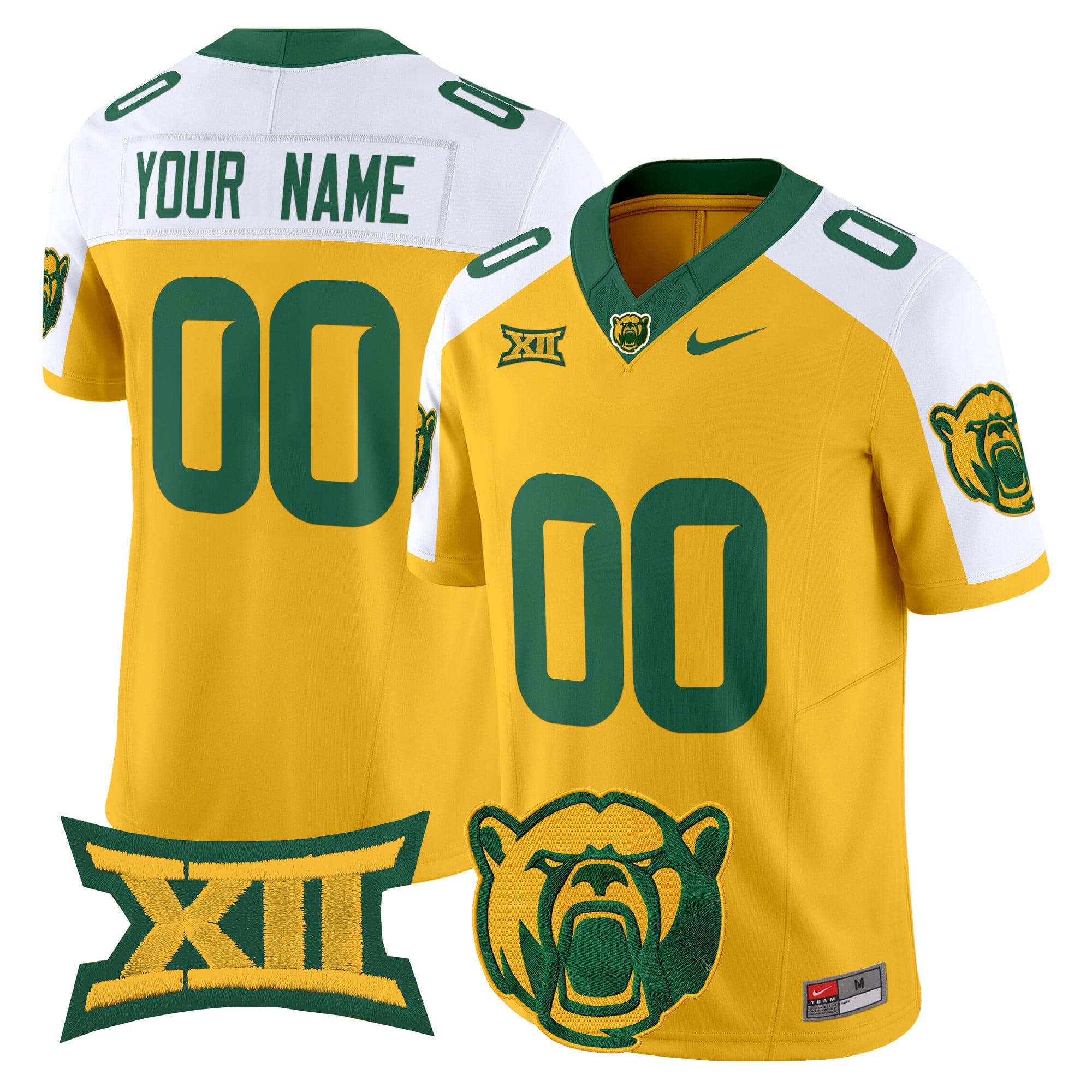 Alternative view of Baylor Bears Green Jersey - Nike Baylor Bears Green Football Jersey