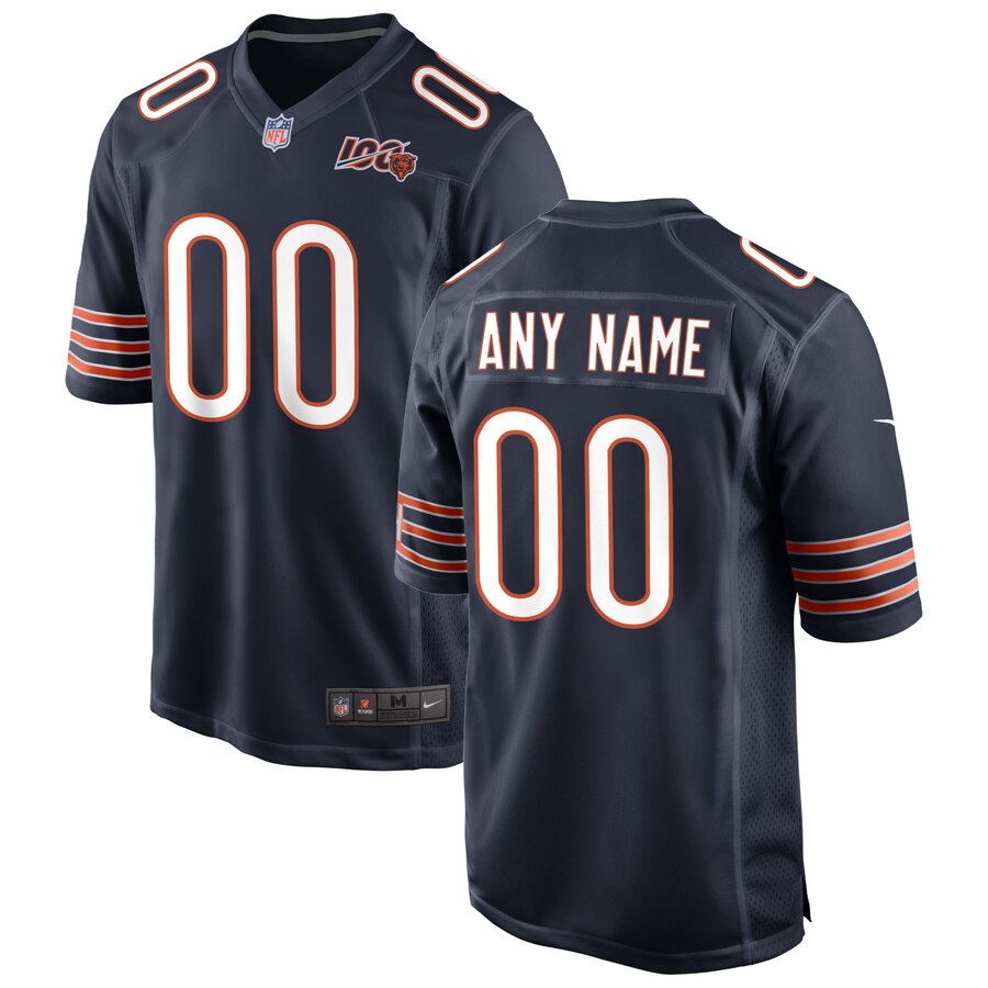 Bears Navy Custom Jersey - Nike - Personalized NFL Gear