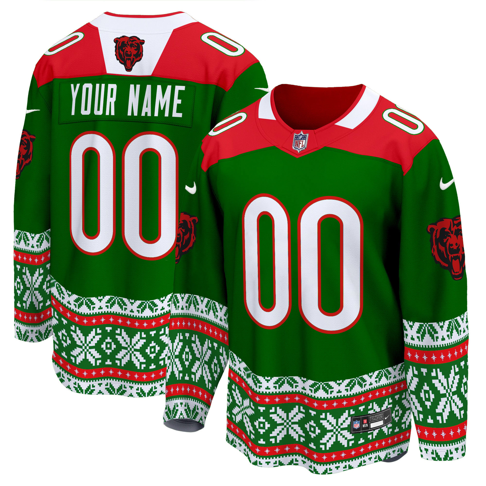 Alternative view of Bears Ugly Christmas Jersey - Bears Ugly Christmas Sweater Jersey