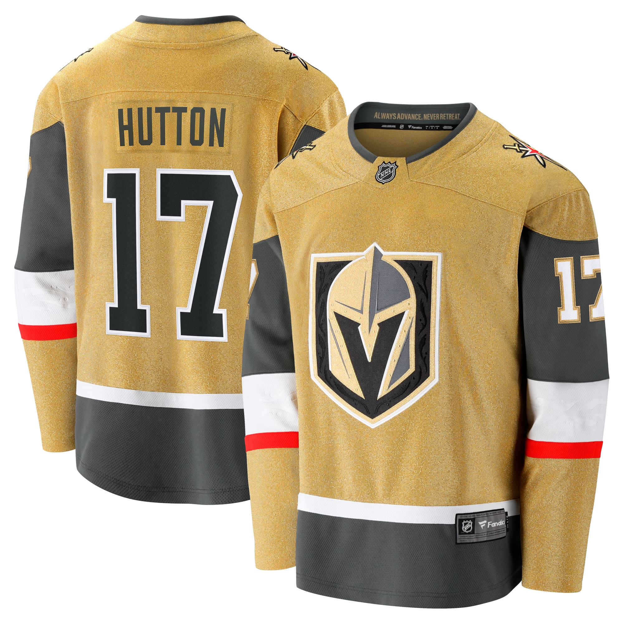 Ben Hutton Vegas Golden Knights Fanatics Home Premier Breakaway Player Jersey - Gold