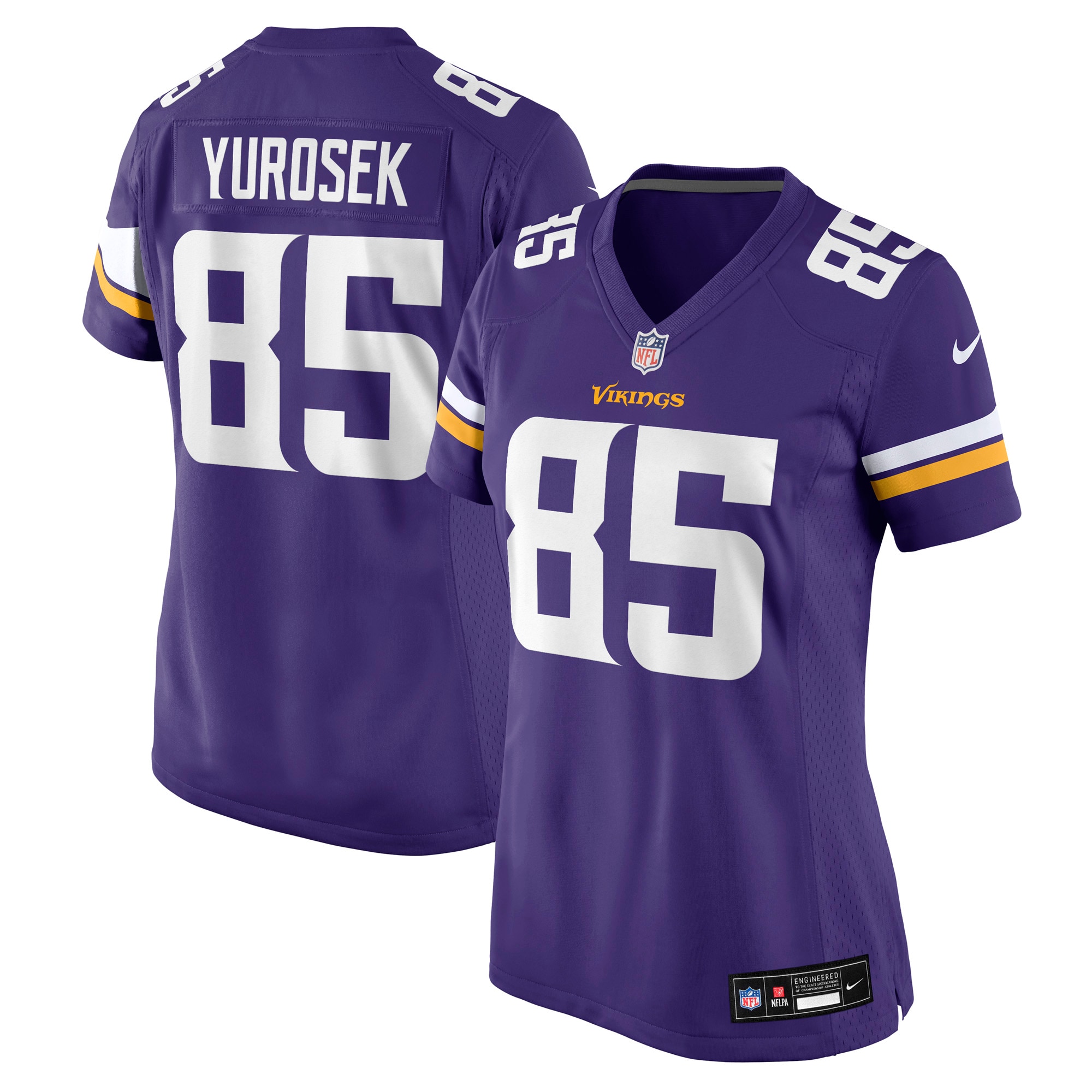 Ben Yurosek Minnesota Vikings Women's Team Game Jersey - Purple