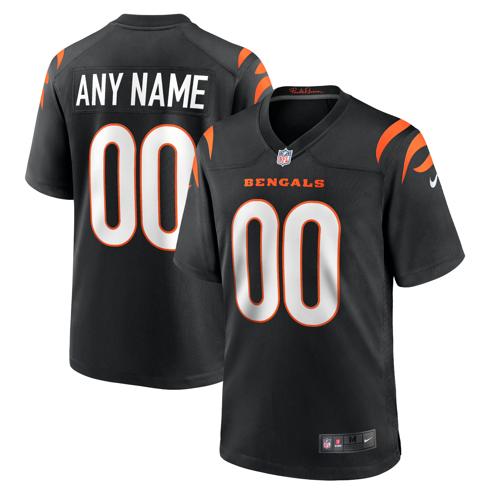 Bengals Black Custom Jersey Nike - Nike Bengals Black Alternate Custom