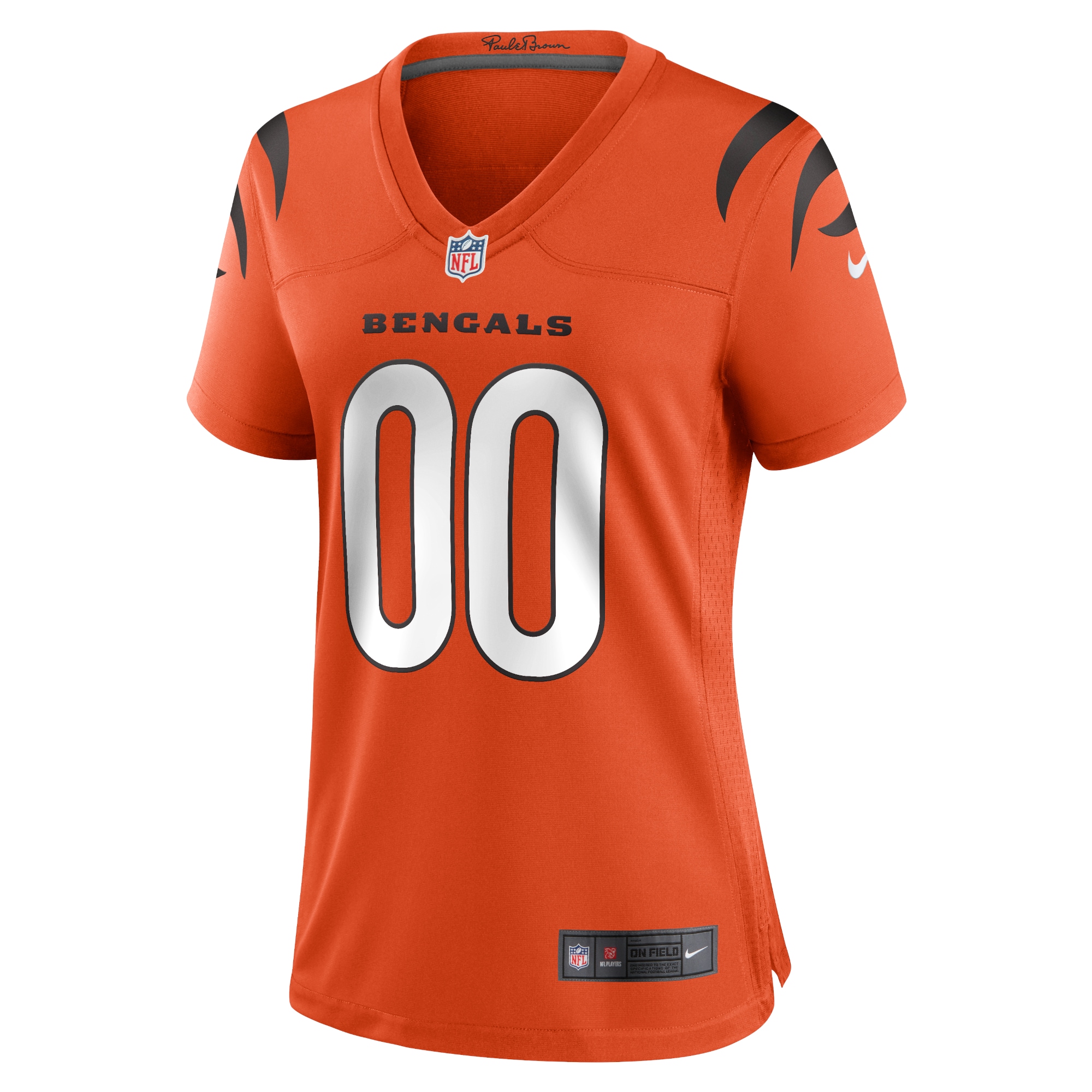 Alternative view of Bengals Orange Custom Jersey nike - Nike Bengals Orange Custom Jersey