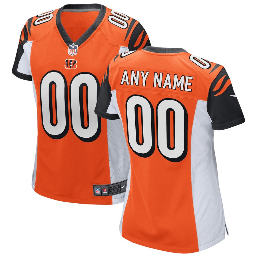 Bengals Orange Women’s Jersey - Nike Bengals Orange Women’s Custom