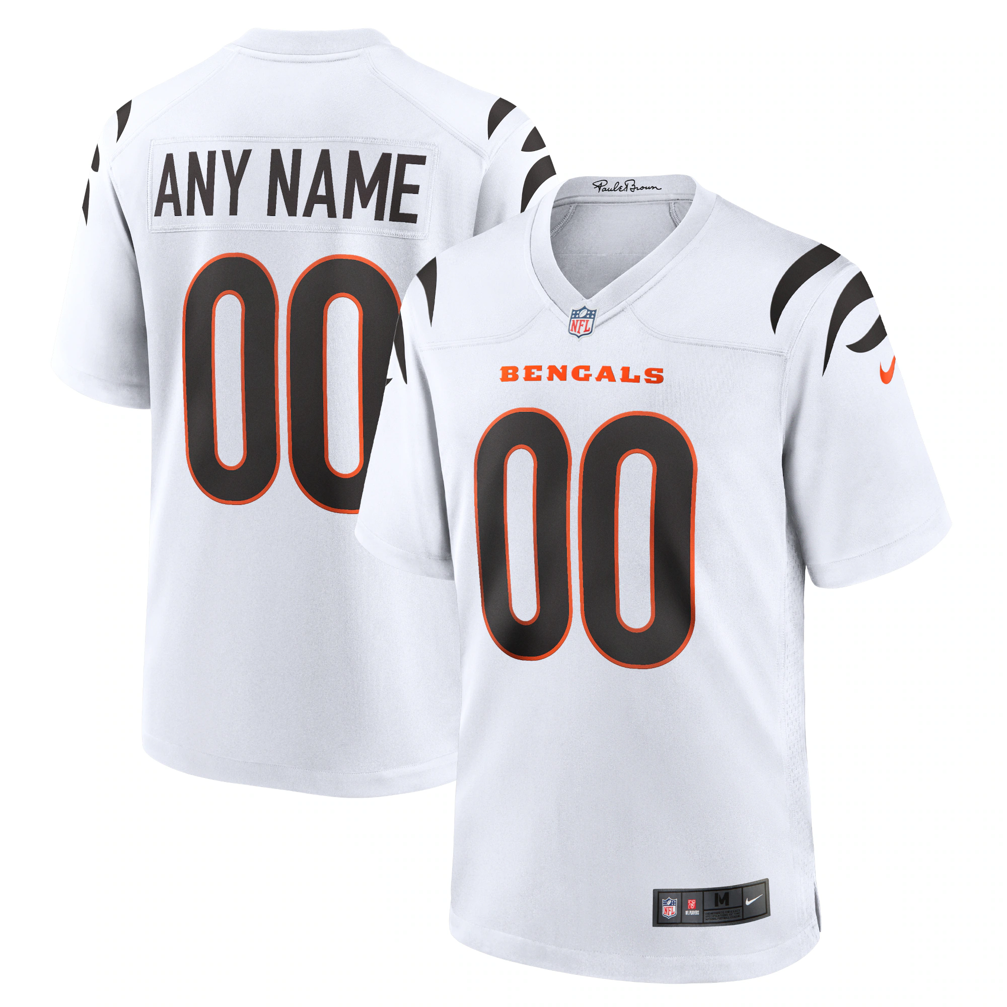 Alternative view of Bengals White Custom Jersey - Nike - Design Your Own!