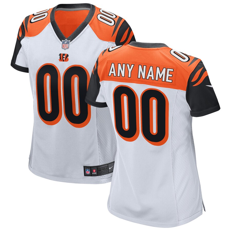 Bengals White Custom Jersey - Nike - NFL Football