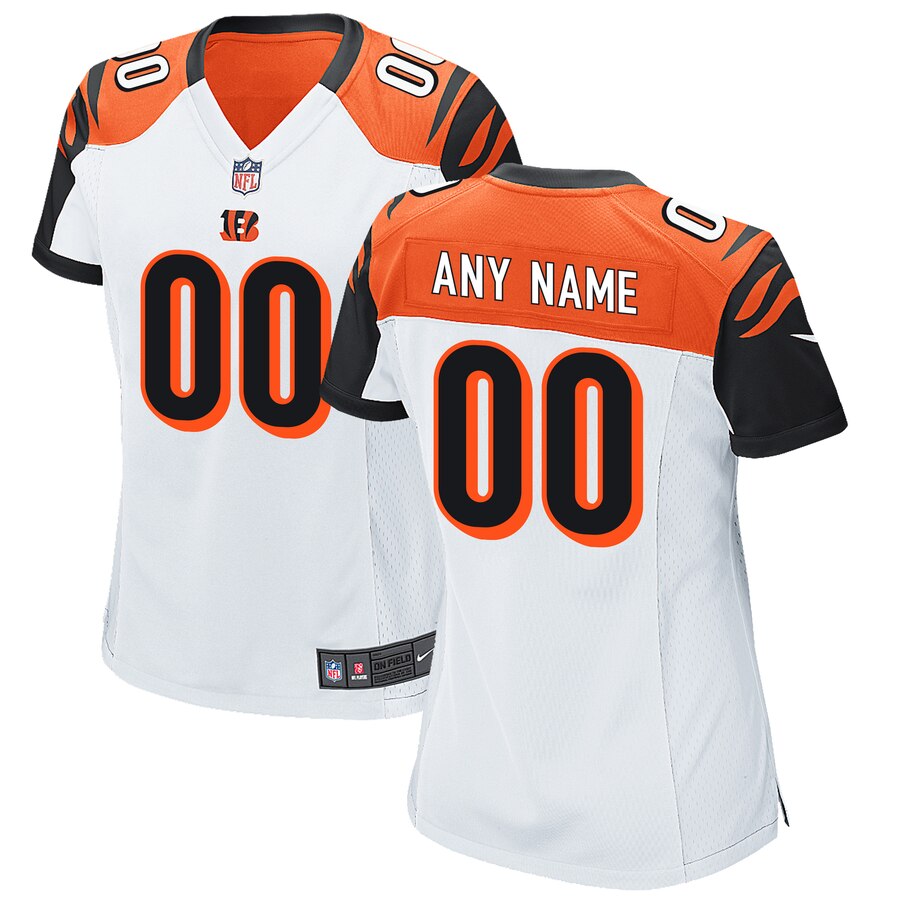 Bengals White Custom Jersey nike personalize - Nike Bengals White