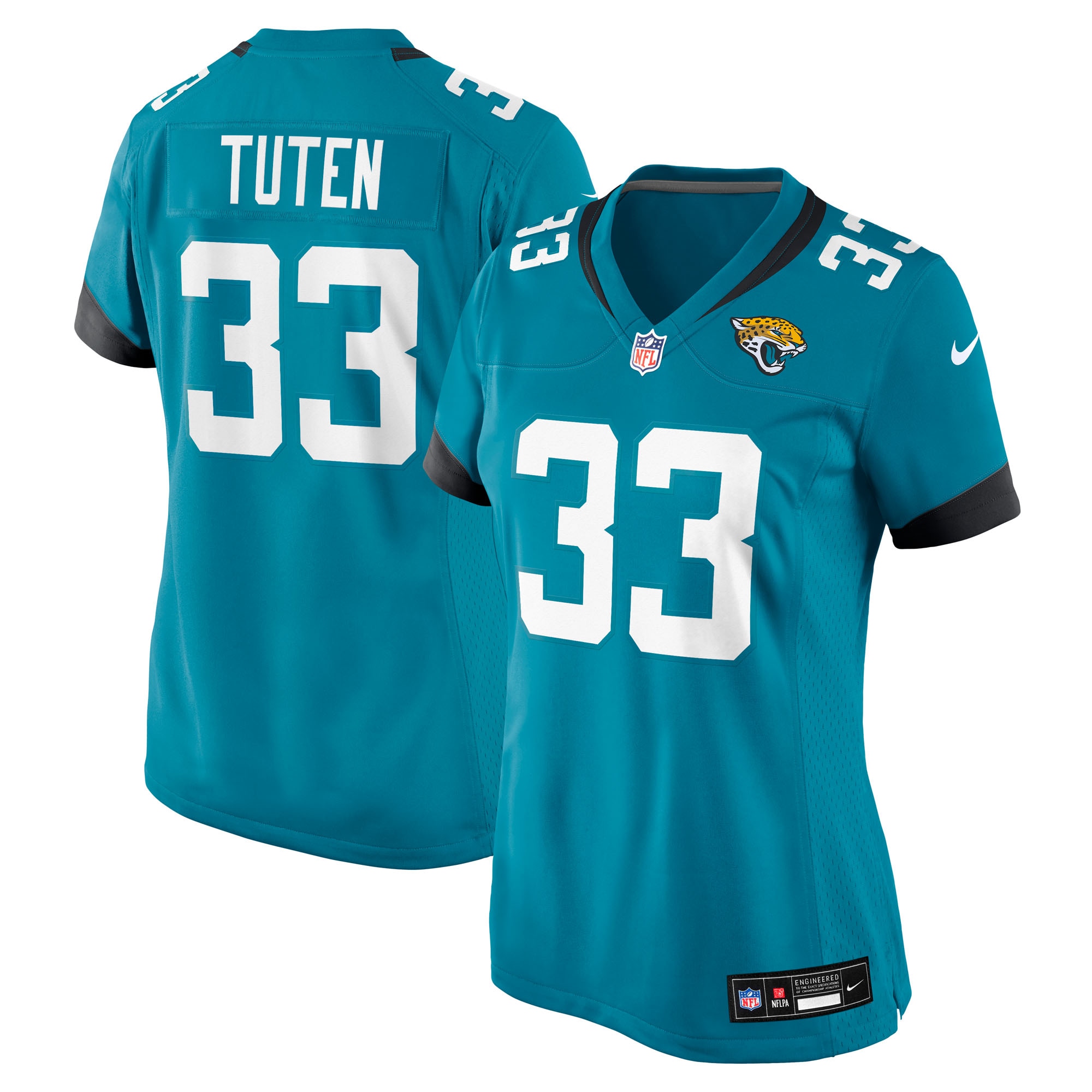Bhayshul Tuten Jacksonville Jaguars Women's Team Game Jersey - Teal