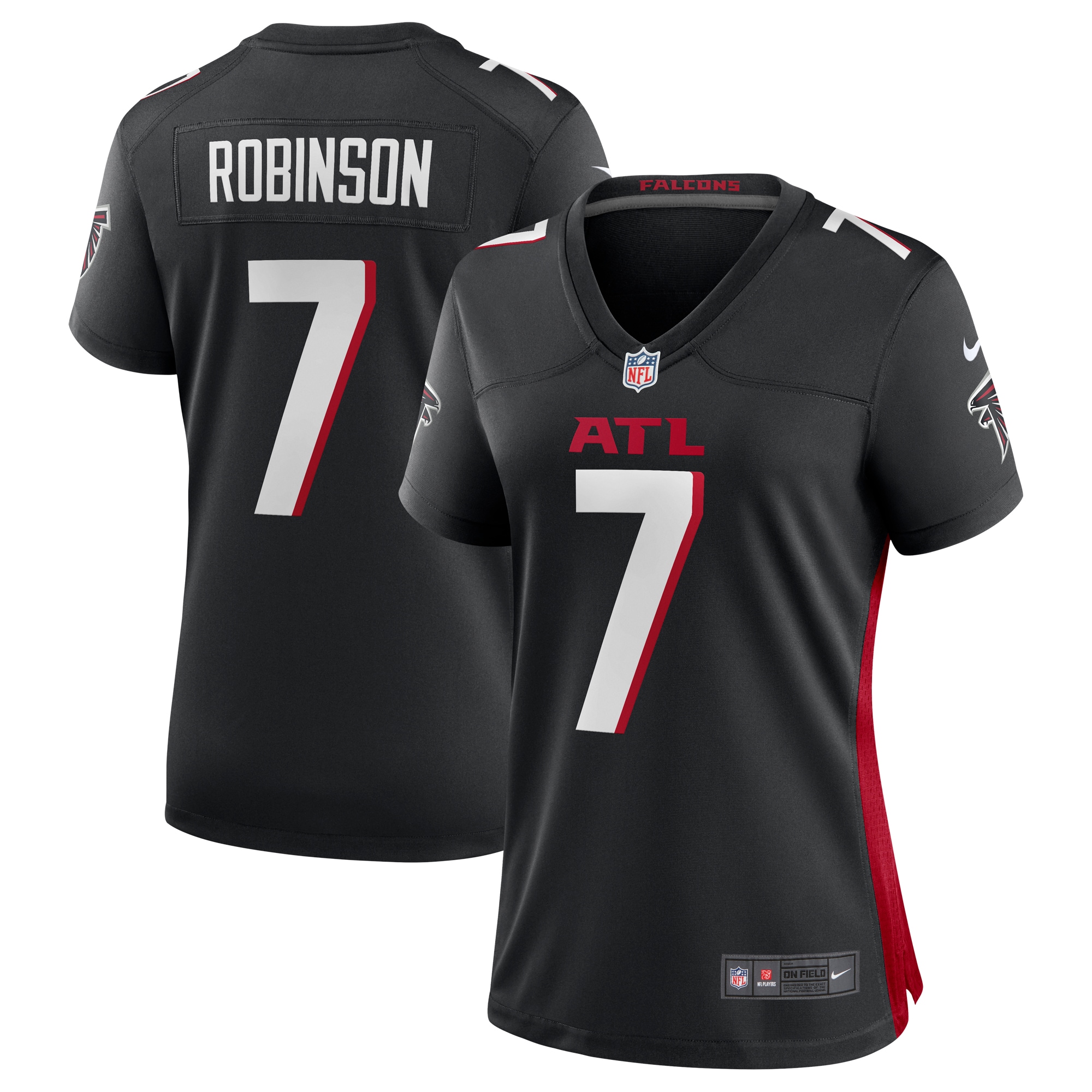 Bijan Robinson Atlanta Falcons Women's Player Jersey - Black