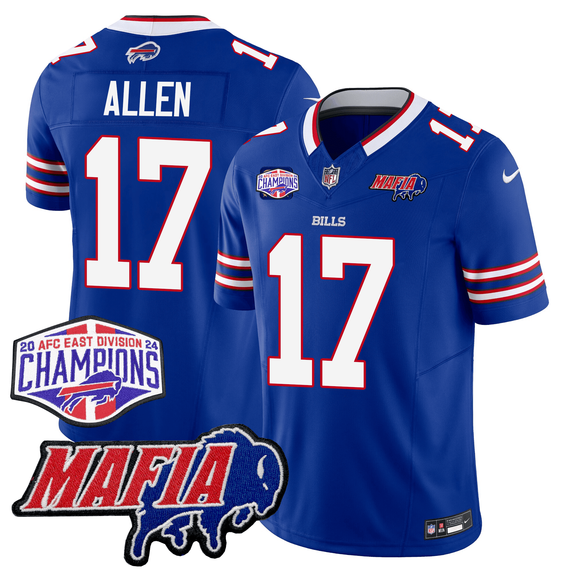 Bills Allen #17 Jersey - Nike - Royal Blue
