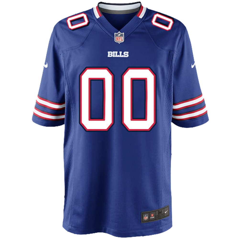 Alternative view of Bills Royal Blue Custom Jersey nike personalize - Nike Bills Royal