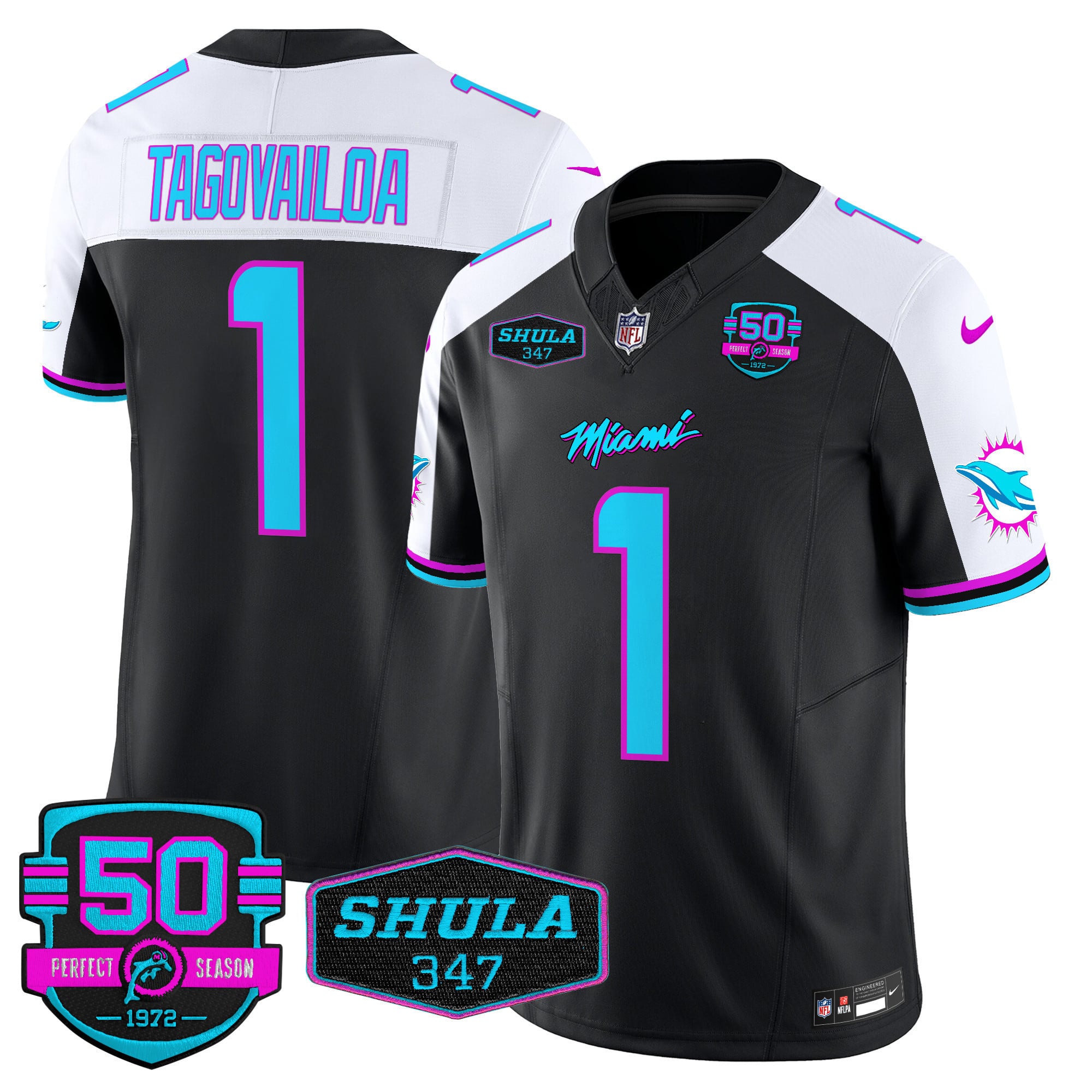 black Nike Dolphins Tagovailoa Jersey - Nike Dolphins Tagovailoa