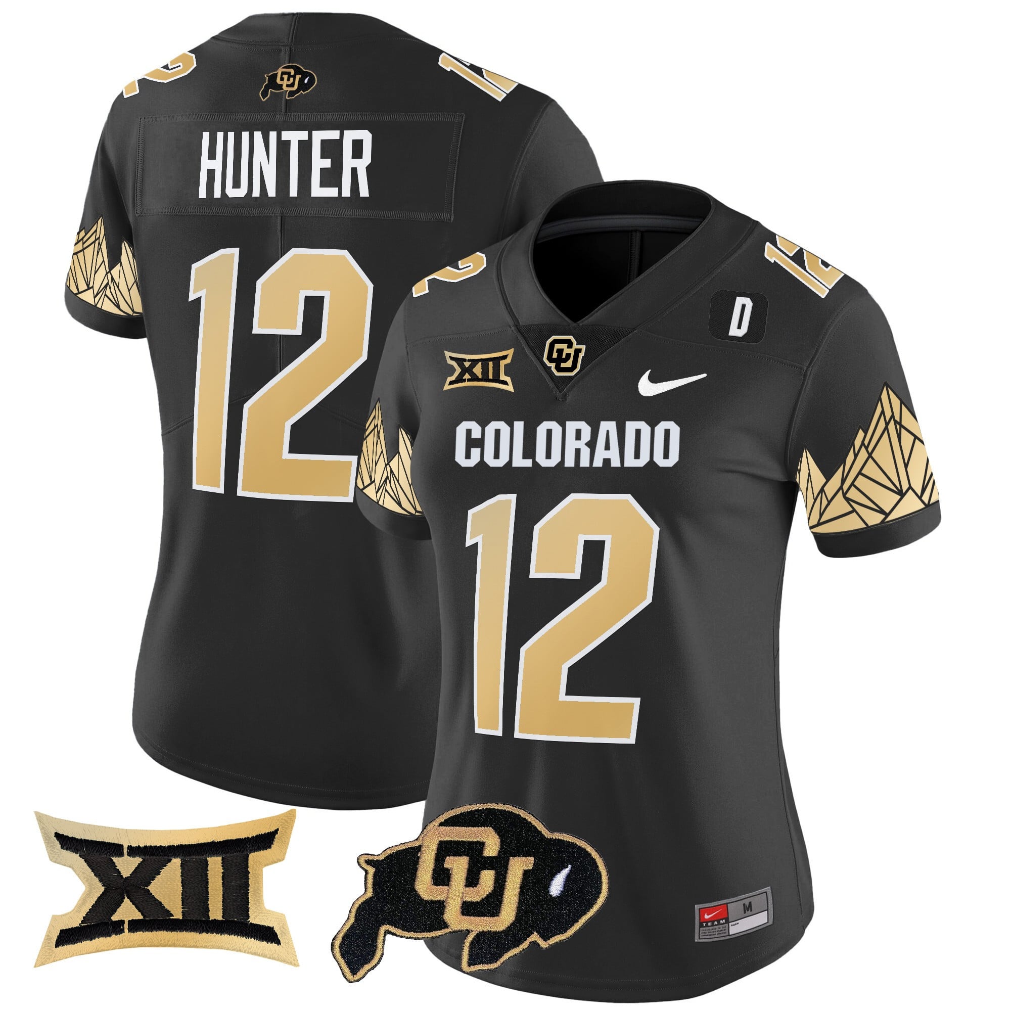 Alternative view of black Nike Sanders Colorado Jersey - Nike Sanders Colorado Jersey
