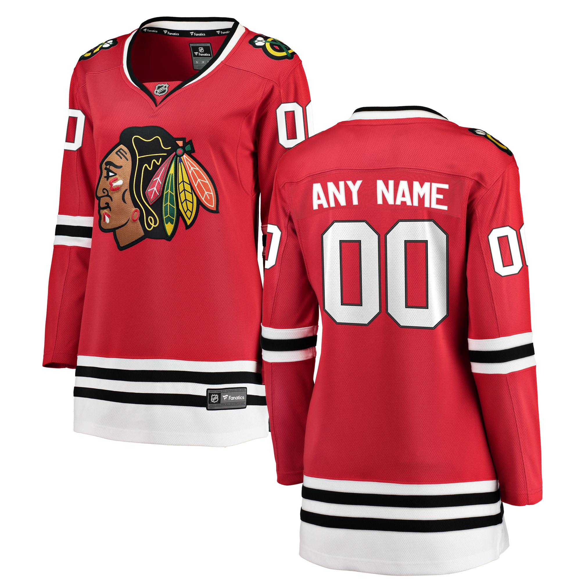 Blackhawks Red Custom Jersey - Fanatics Chicago