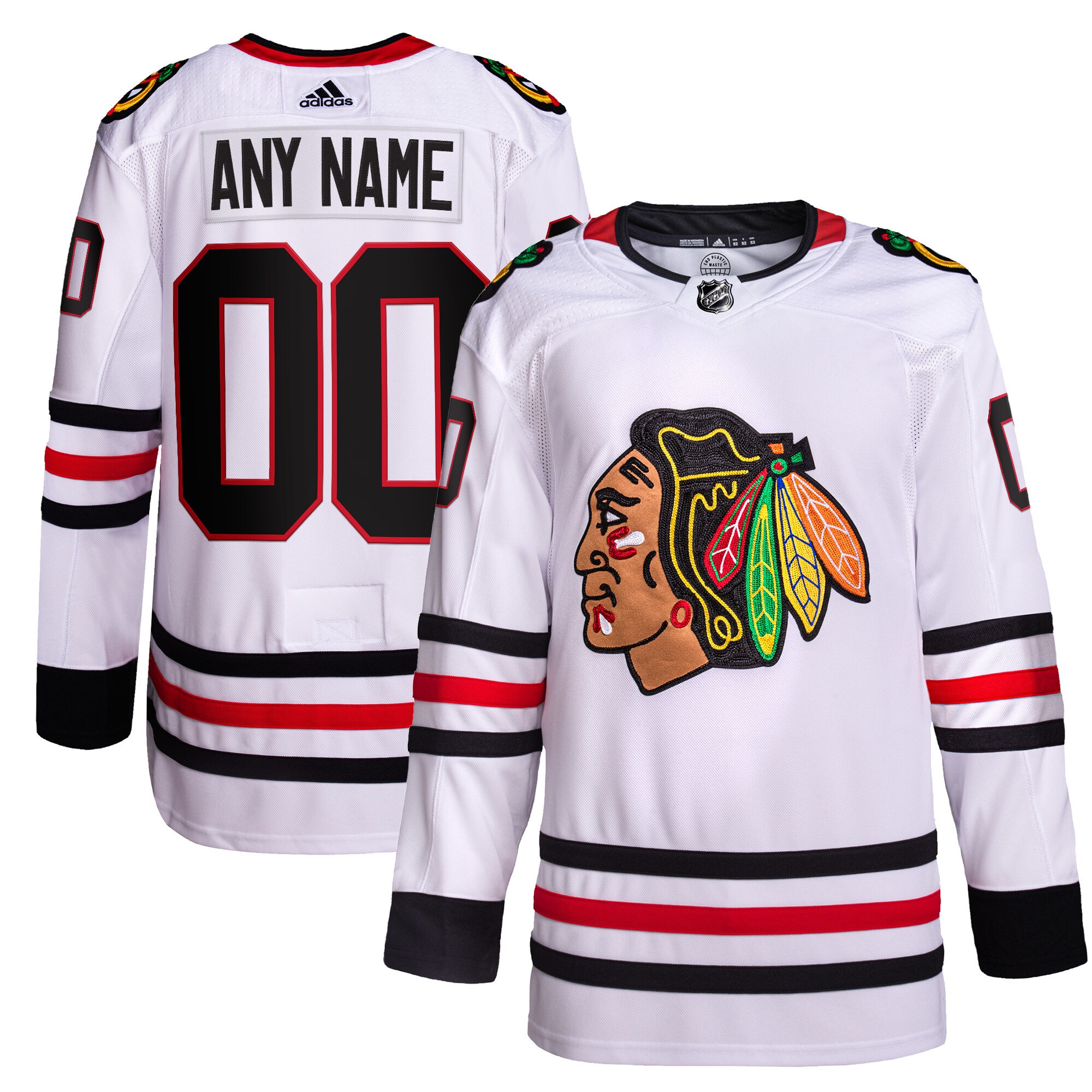 Blackhawks White Authentic Jersey - Adidas - Customize Yours!