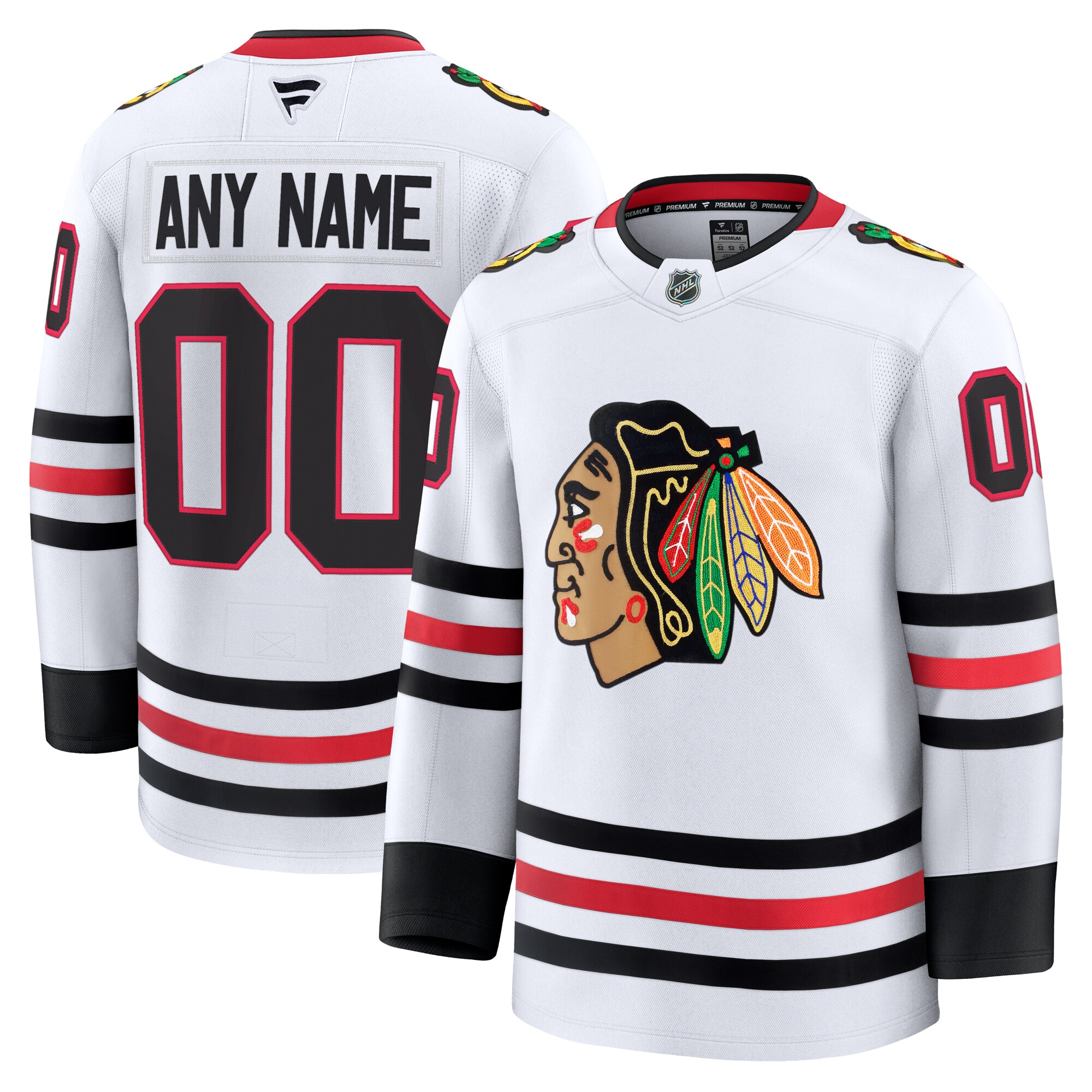 Blackhawks White Custom Jersey - Fanatics - Personalized NHL Style