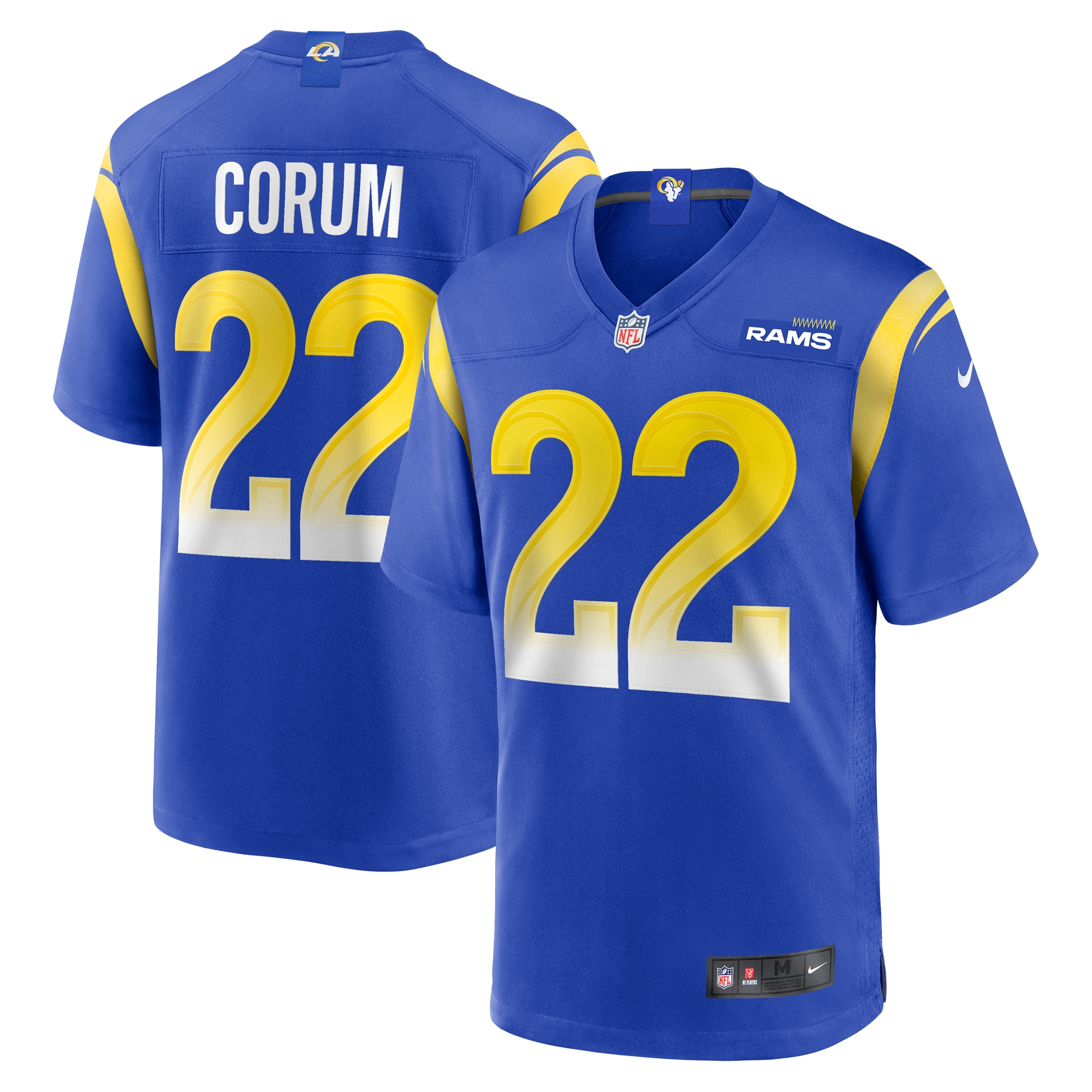 Blake Corum Los Angeles Rams Game Player Jersey - Royal