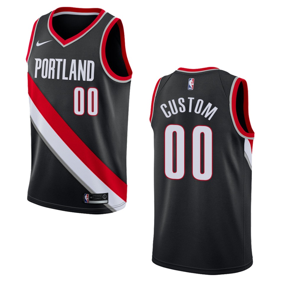 Blazers Custom Black Jersey - Nike - Statement Edition