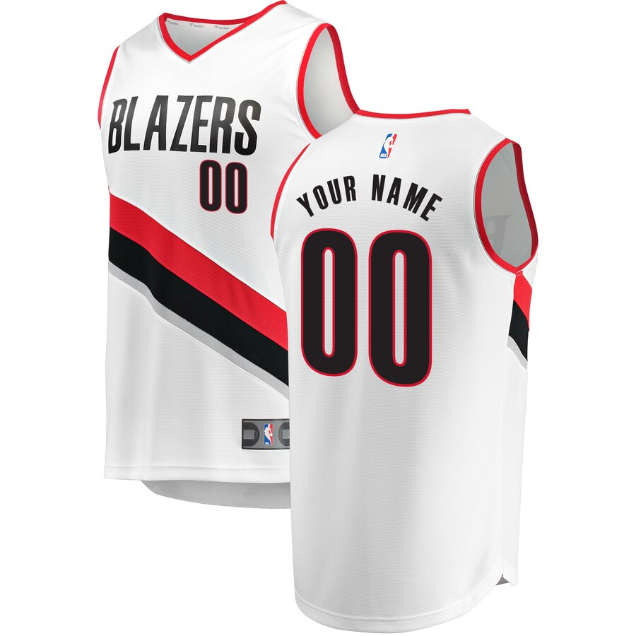 Blazers Custom White Jersey - Fanatics - Personalized
