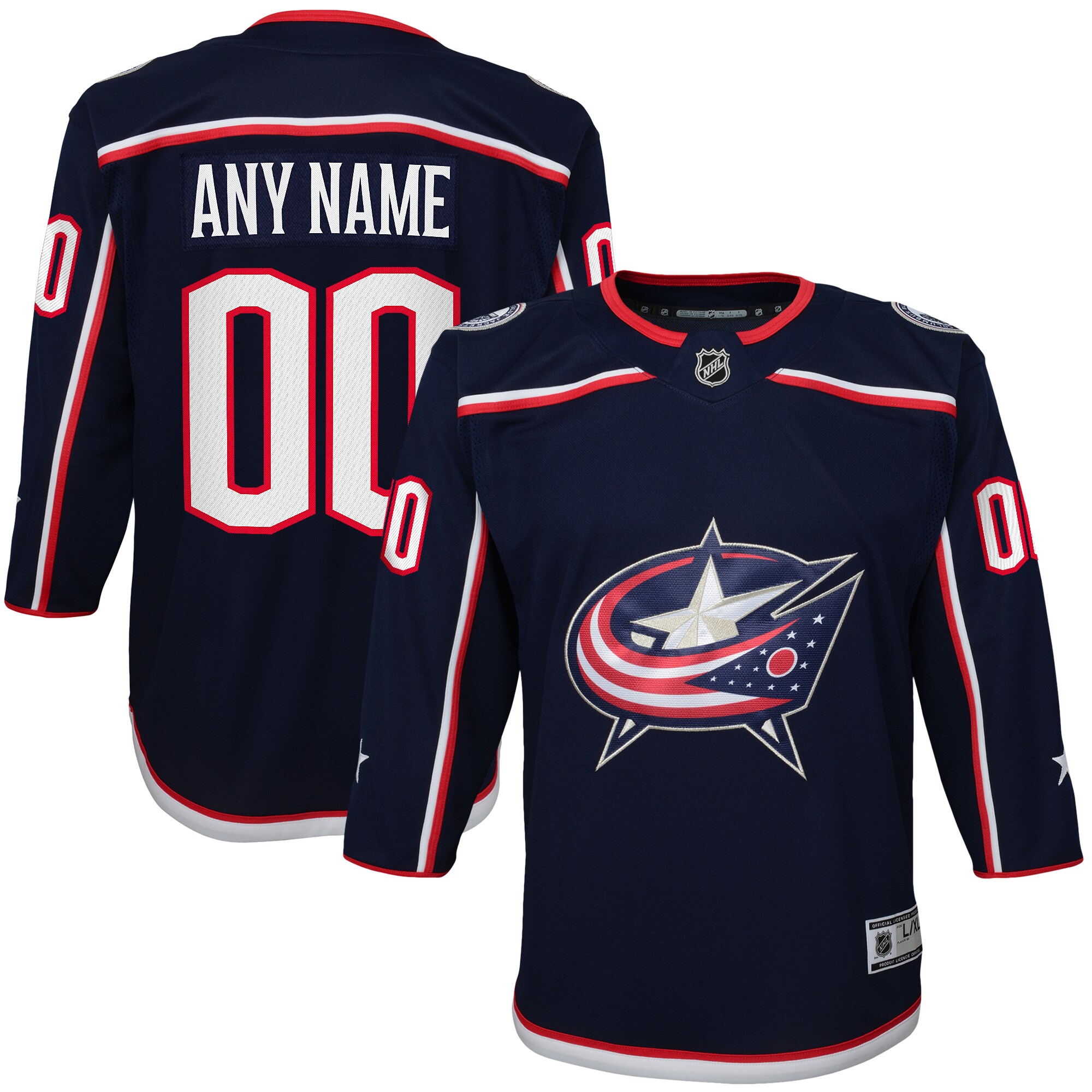 Blue Jackets Navy Jersey - Columbus Blue Jackets - Fanatics Breakaway