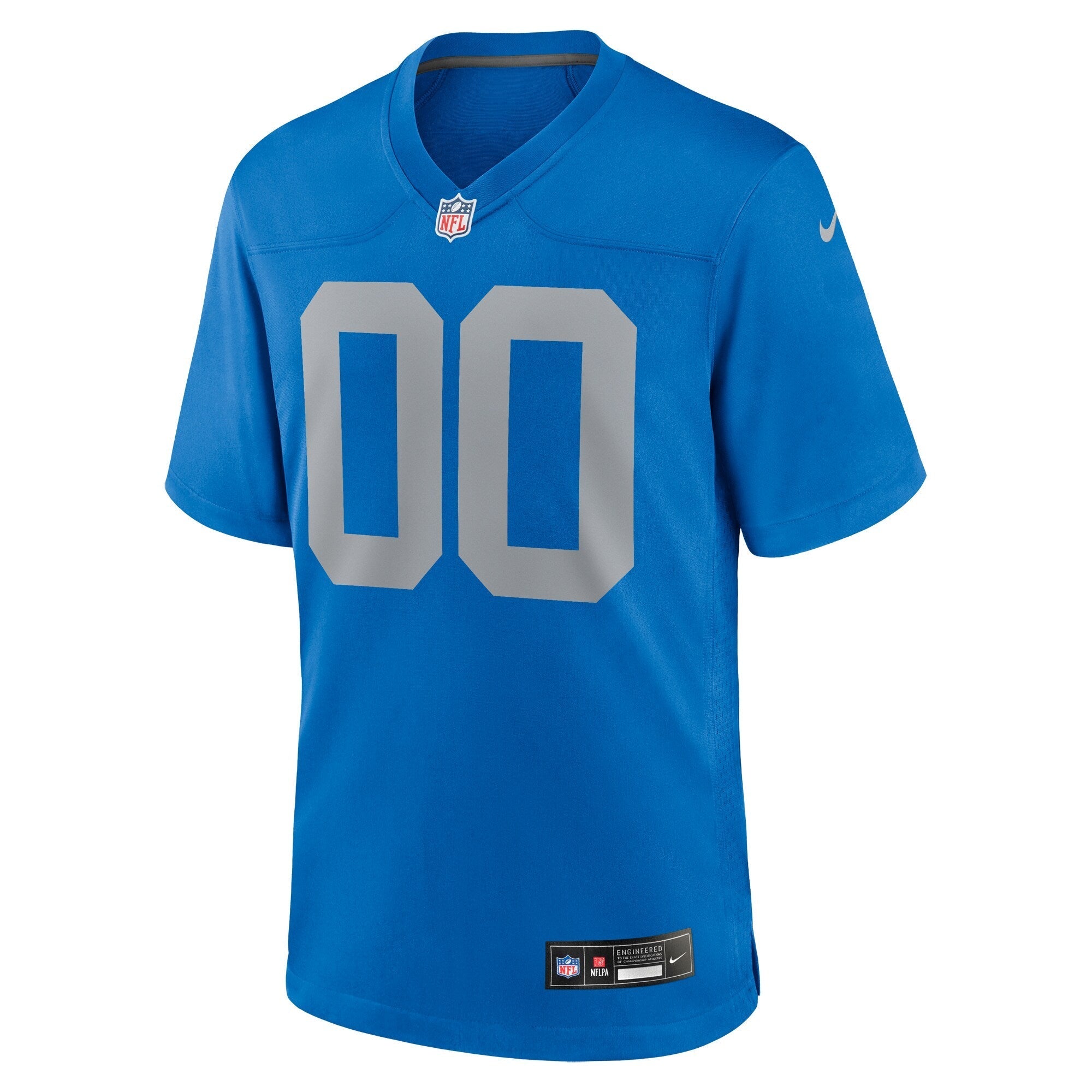 Alternative view of blue Nike Detroit Lions Custom Jersey - Nike Detroit Lions Custom