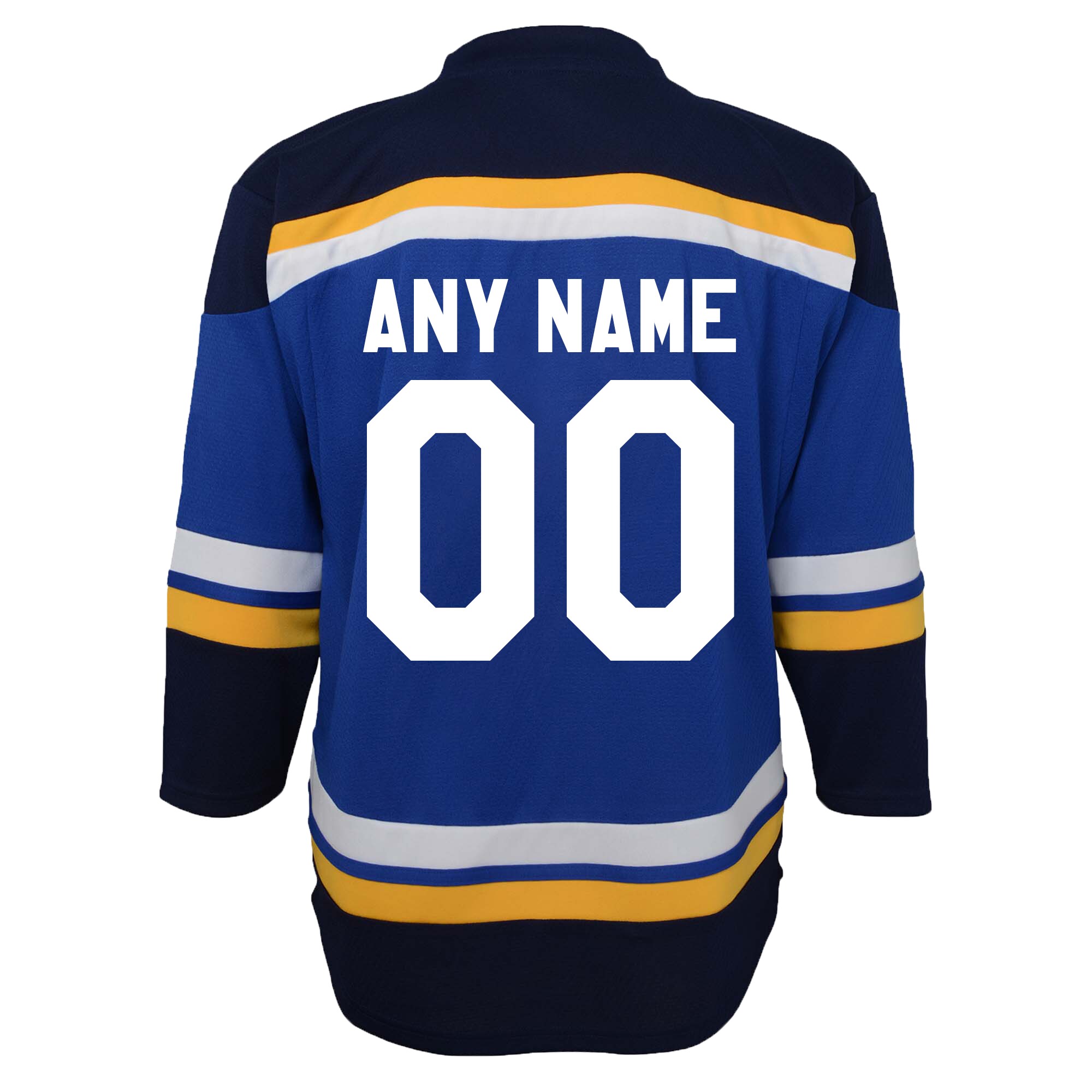 Alternative view of Blues Royal Blue Custom Jersey - St. Louis Blues Adidas Royal Blue