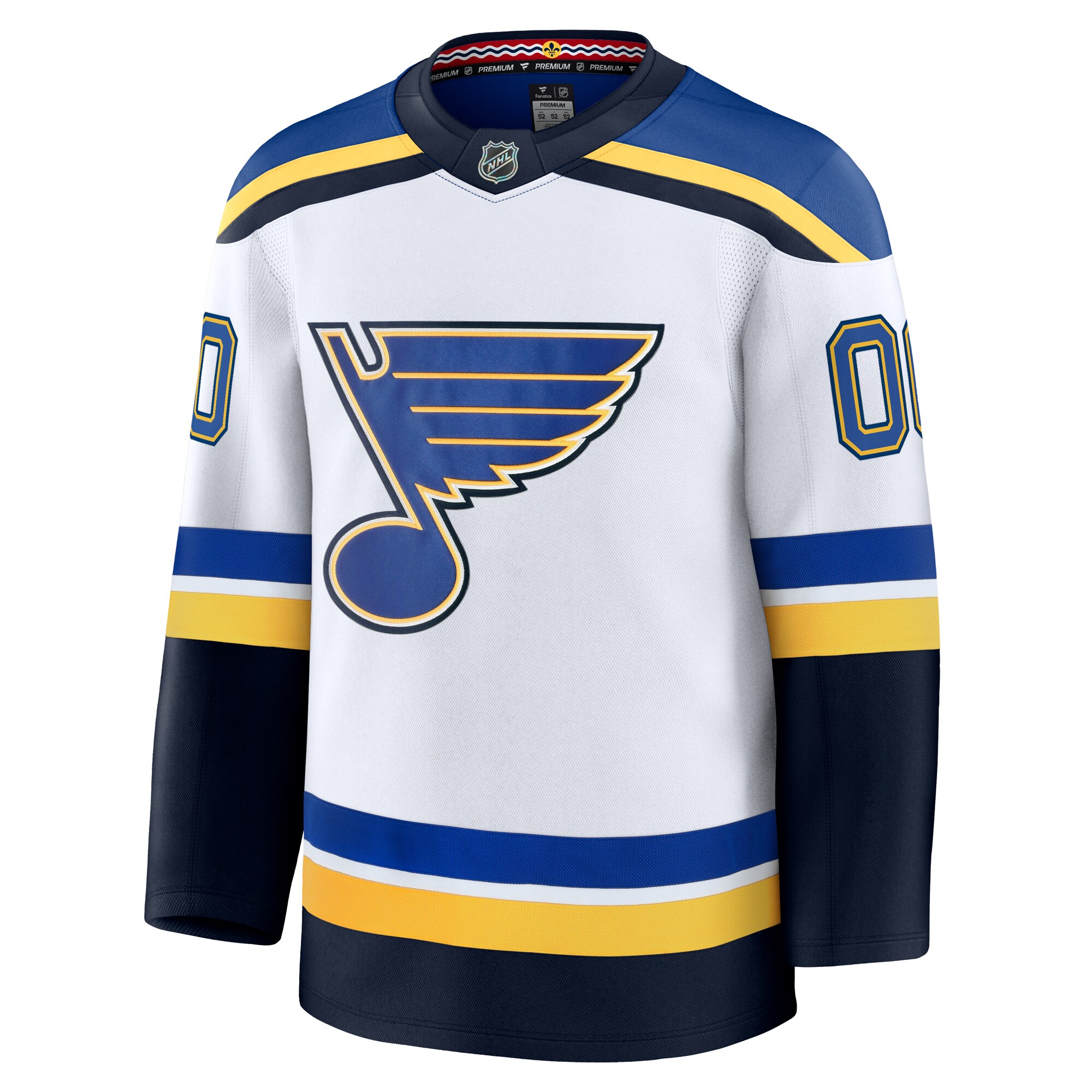 Alternative view of Blues White Premier Jersey - Fanatics - Custom NHL Gear