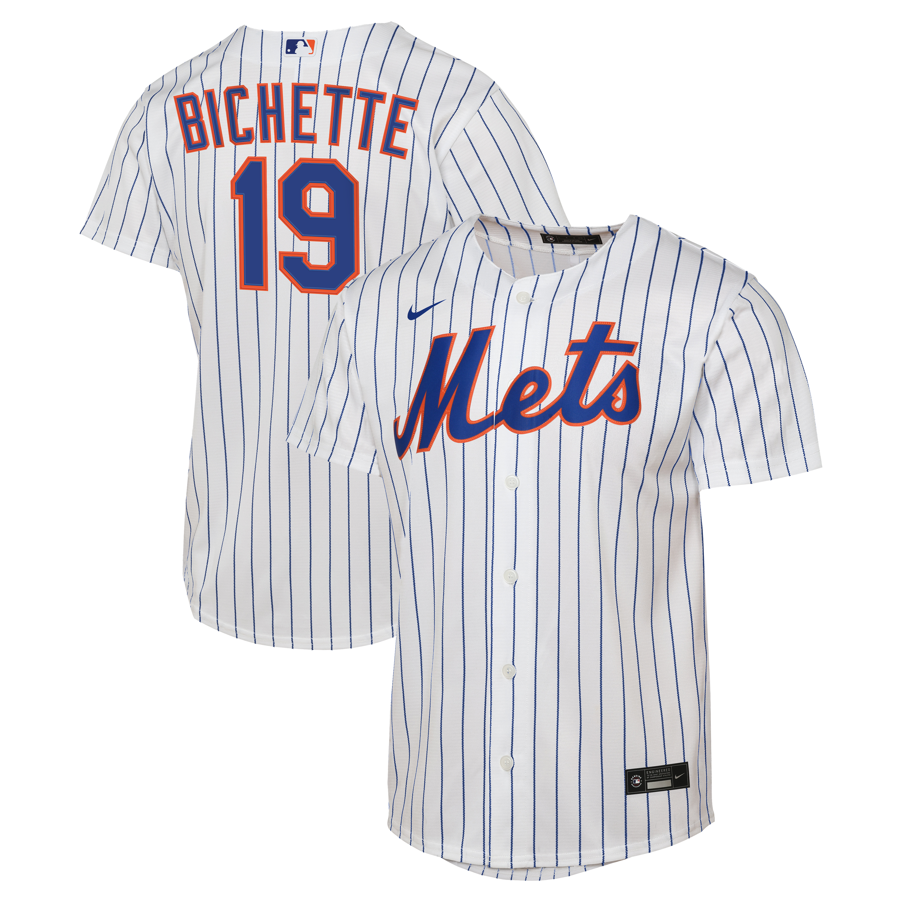 Bo Bichette New York Mets Youth Home Jersey - White