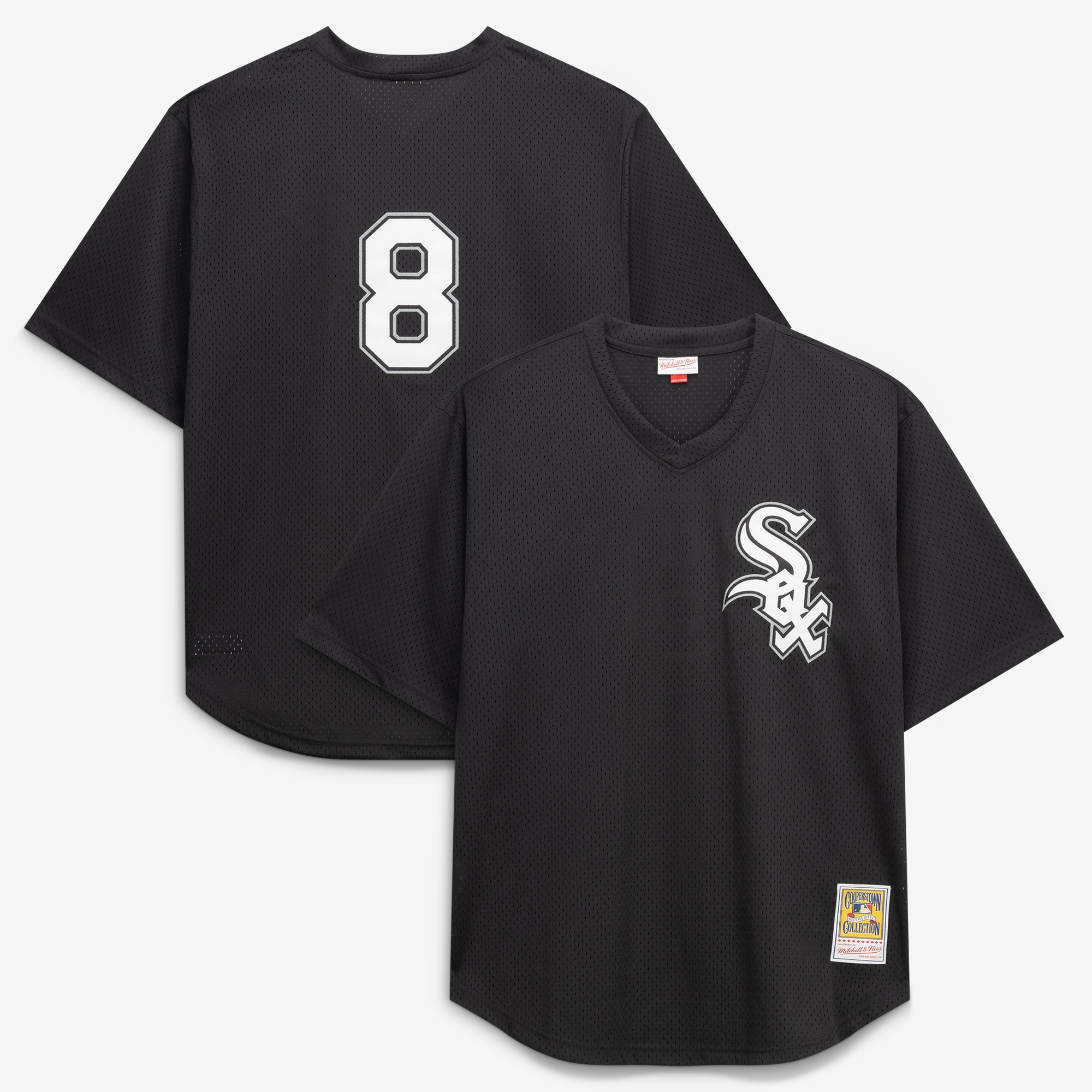 Bo Jackson Chicago White Sox Cooperstown Collection Big & Tall Mesh Batting Practice Jersey - Black