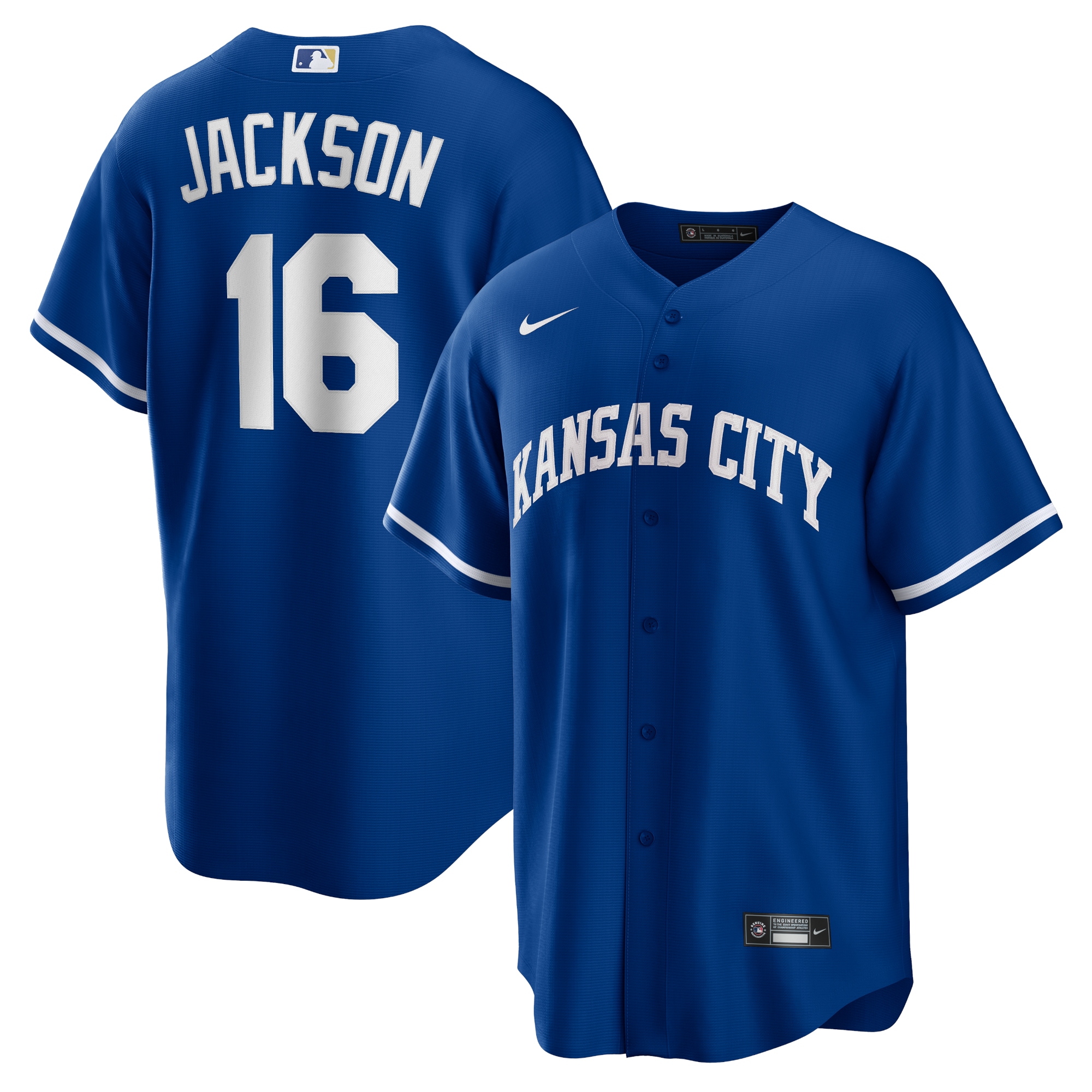 Bo Jackson Kansas City Royals Alternate 2 Jersey - Rush Blue
