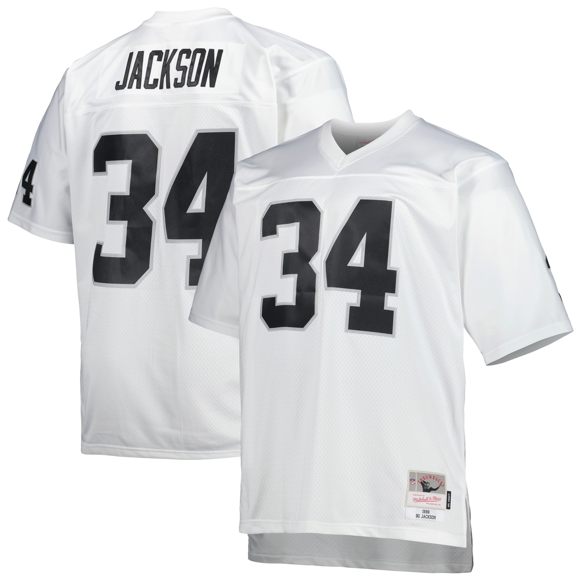 Bo Jackson Las Vegas Raiders Big & Tall 1988 Retired Player Jersey