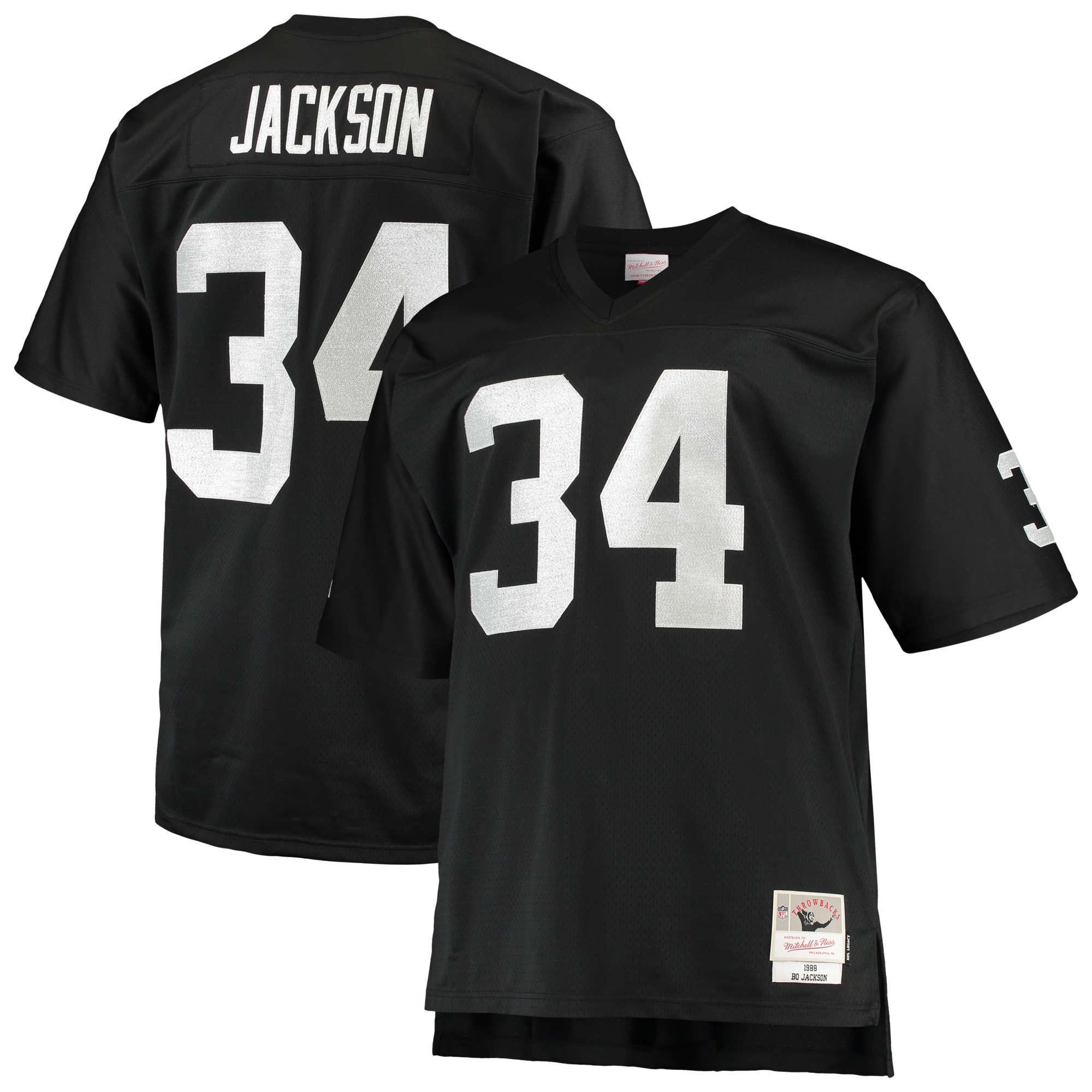 Bo Jackson Las Vegas Raiders Big & Tall 1988 Retired Player Jersey