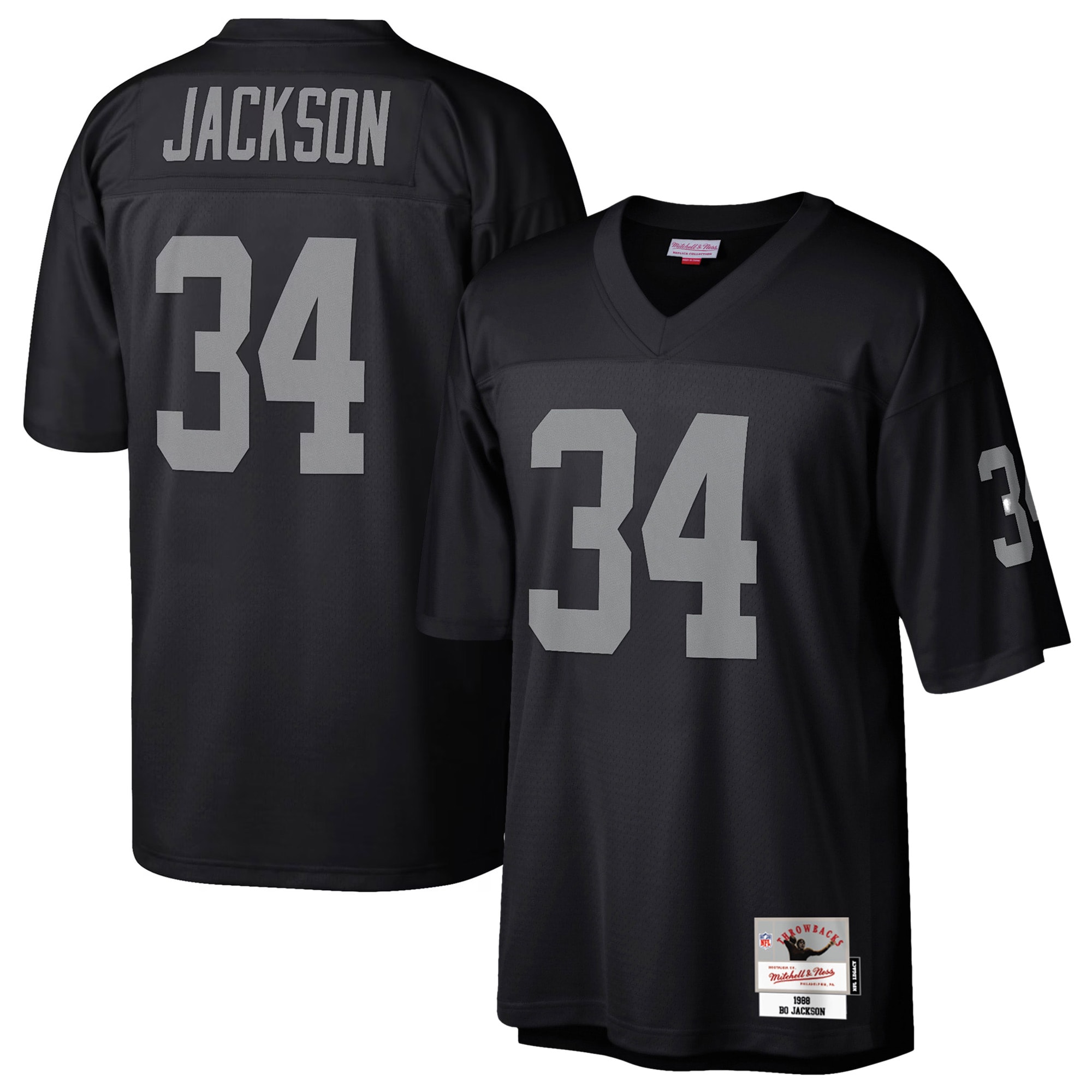 Bo Jackson Las Vegas Raiders Legacy Jersey - Black