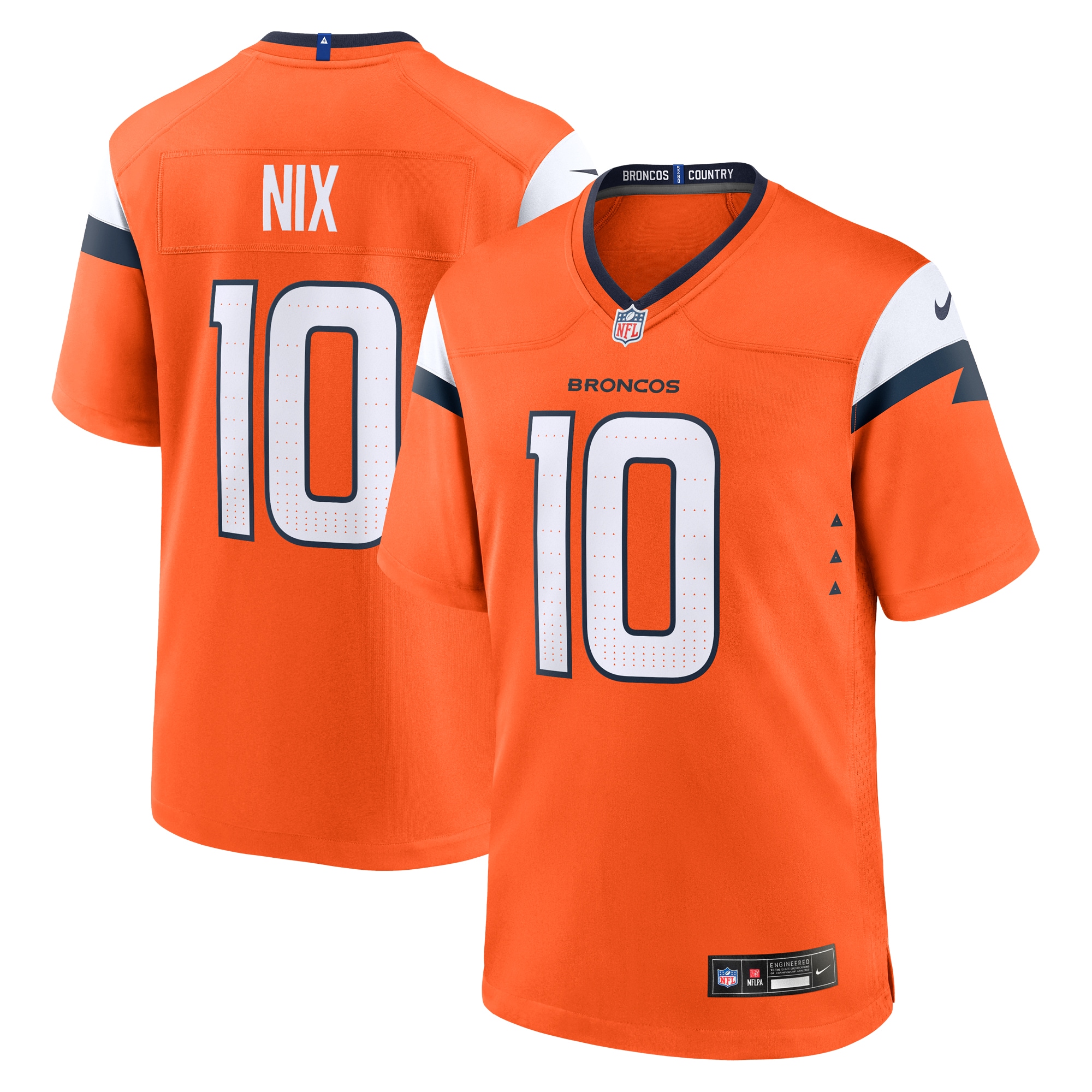 Bo Nix Denver Broncos Player Game Jersey
