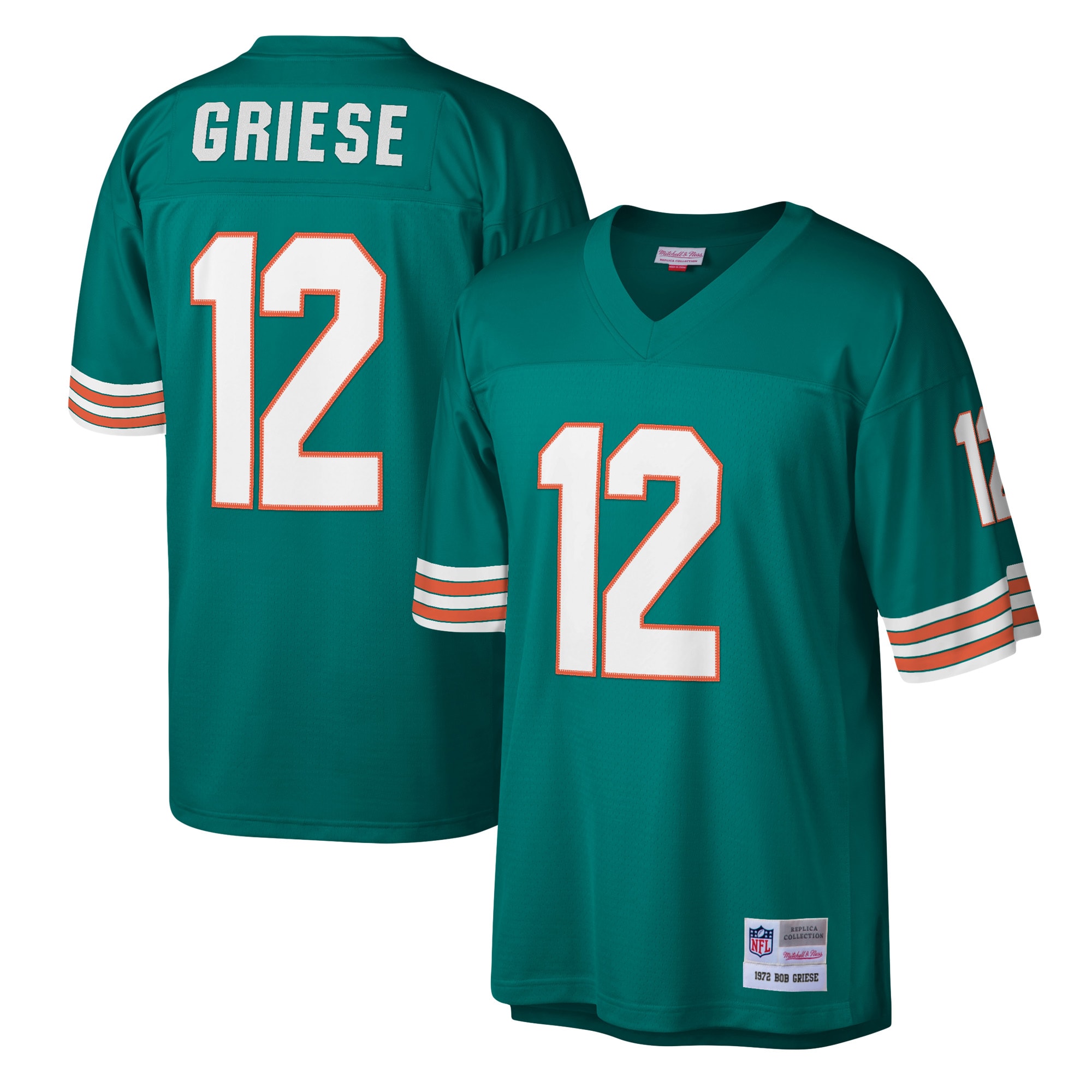 Bob Griese Miami Dolphins Legacy Jersey - Aqua