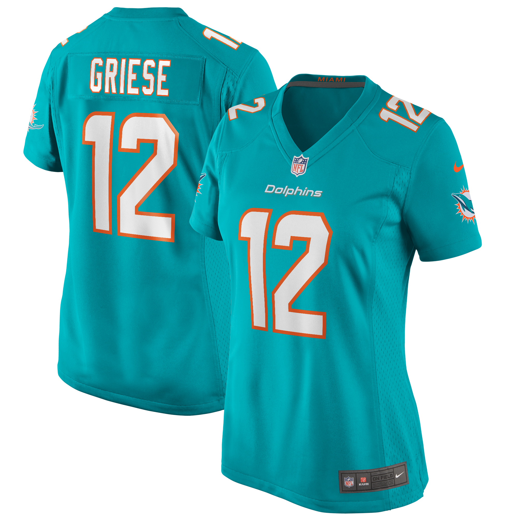 Bob Griese Miami Dolphins Women's Game Retired Player Jersey