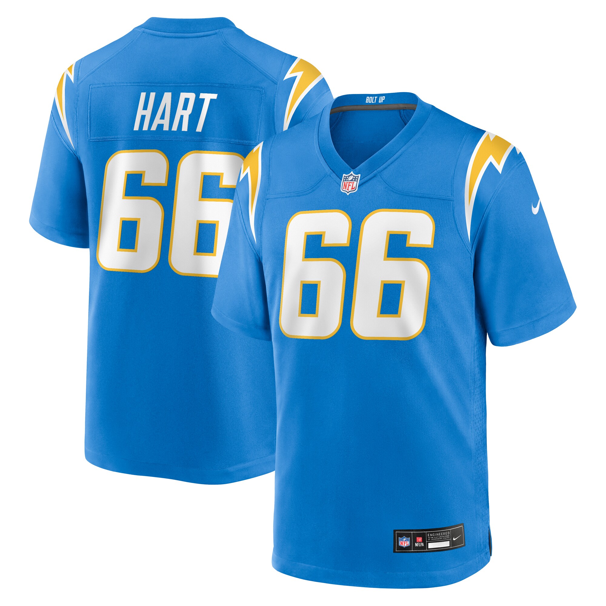 Bobby Hart Los Angeles Chargers Team Game Jersey - Powder Blue